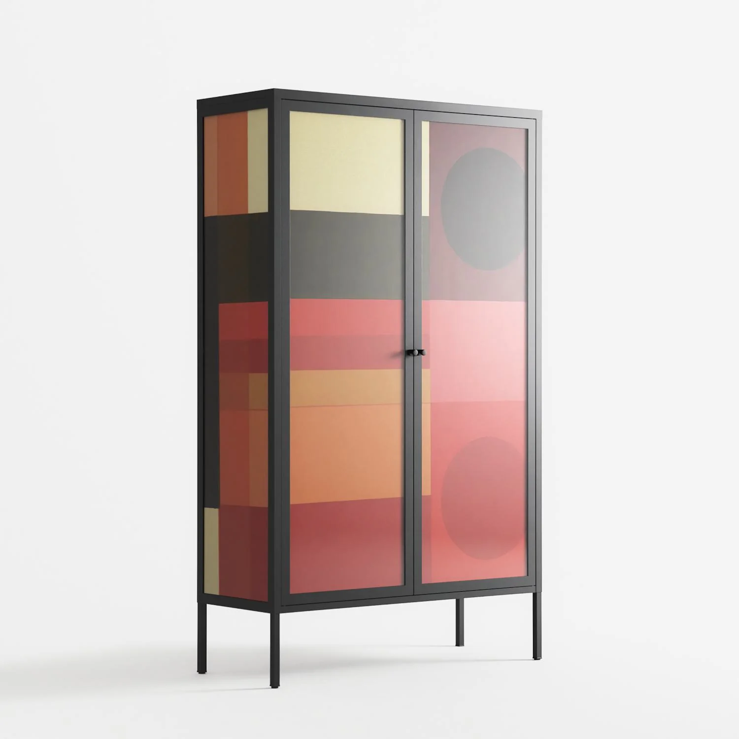 Turnstile - Cabinet - Rikki Hewitt - Antracite - Overlay Glass - Image 4
