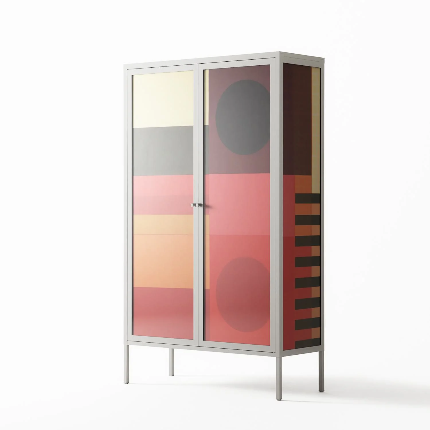 Turnstile - Cabinet - Rikki Hewitt - Chalk - Overlay Glass - Image 2