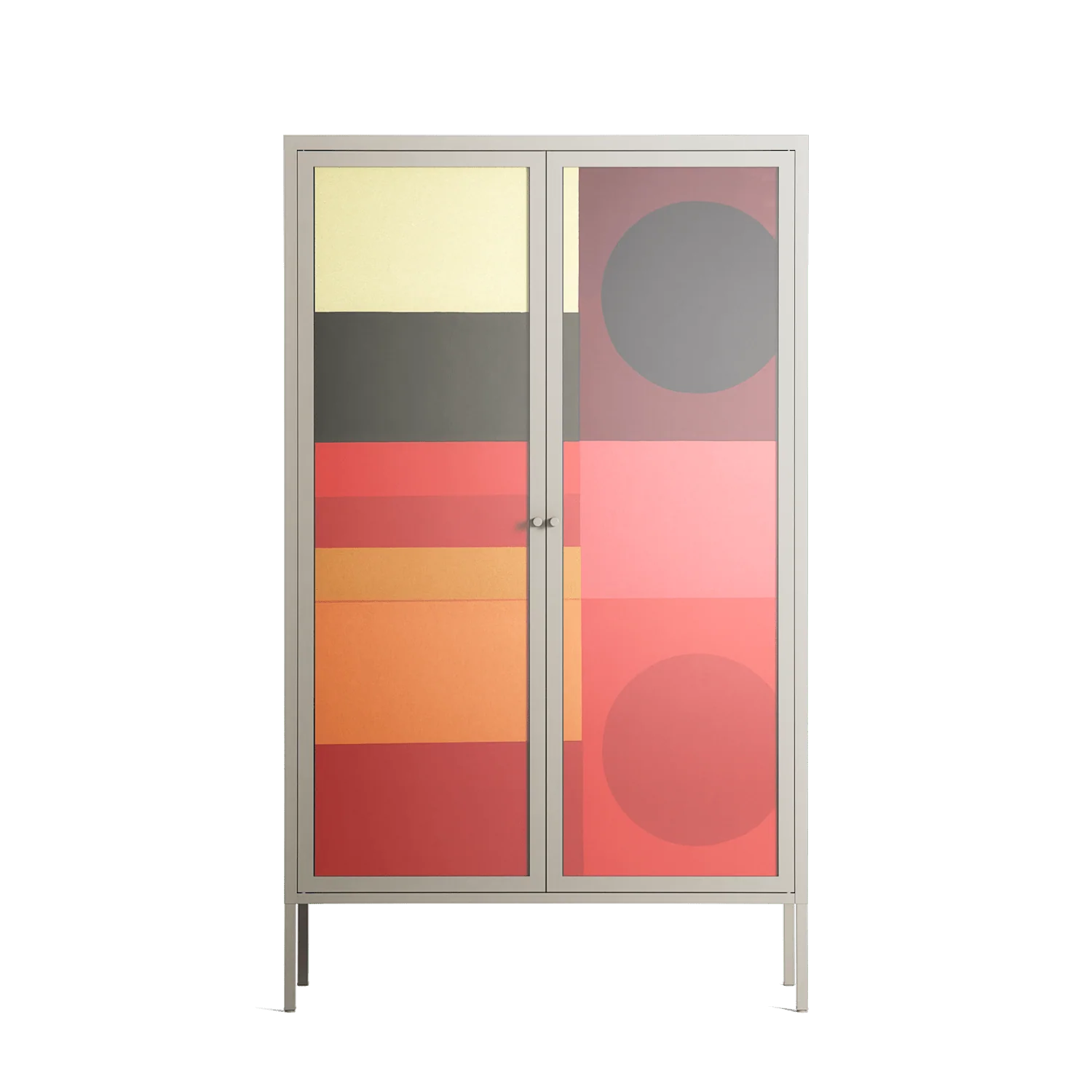 Turnstile - Cabinet - Rikki Hewitt - Pebble - Overlay Glass