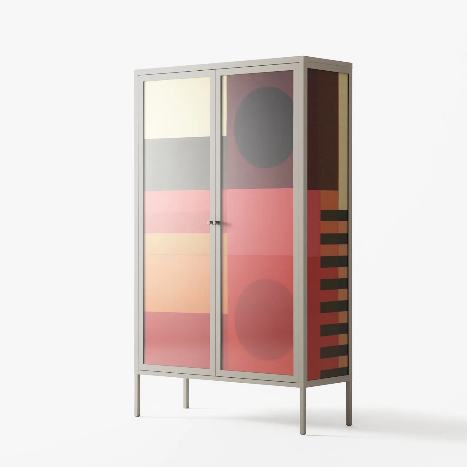Turnstile - Cabinet - Rikki Hewitt - Pebble - Overlay Glass - Image 2