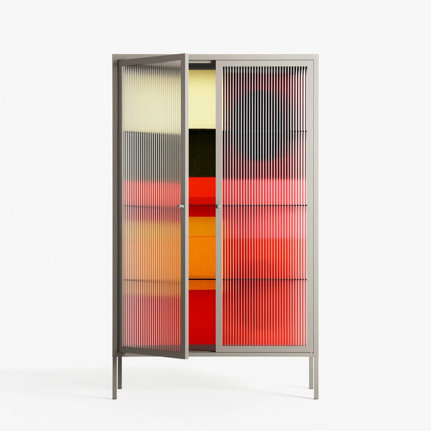 Turnstile - Cabinet - Rikki Hewitt - Pebble - Reeded glass - Image 2