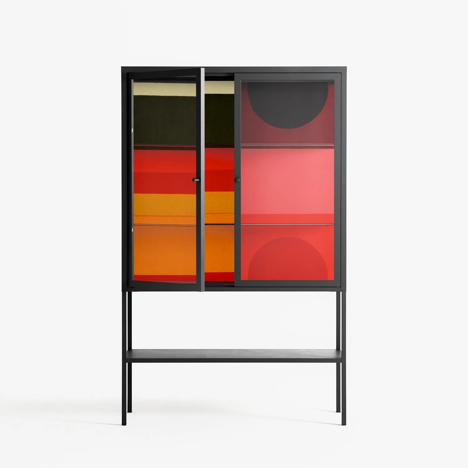 Turnstile - Loft Cabinet - Rikki Hewitt - Antracite - Clear glass - Image 2