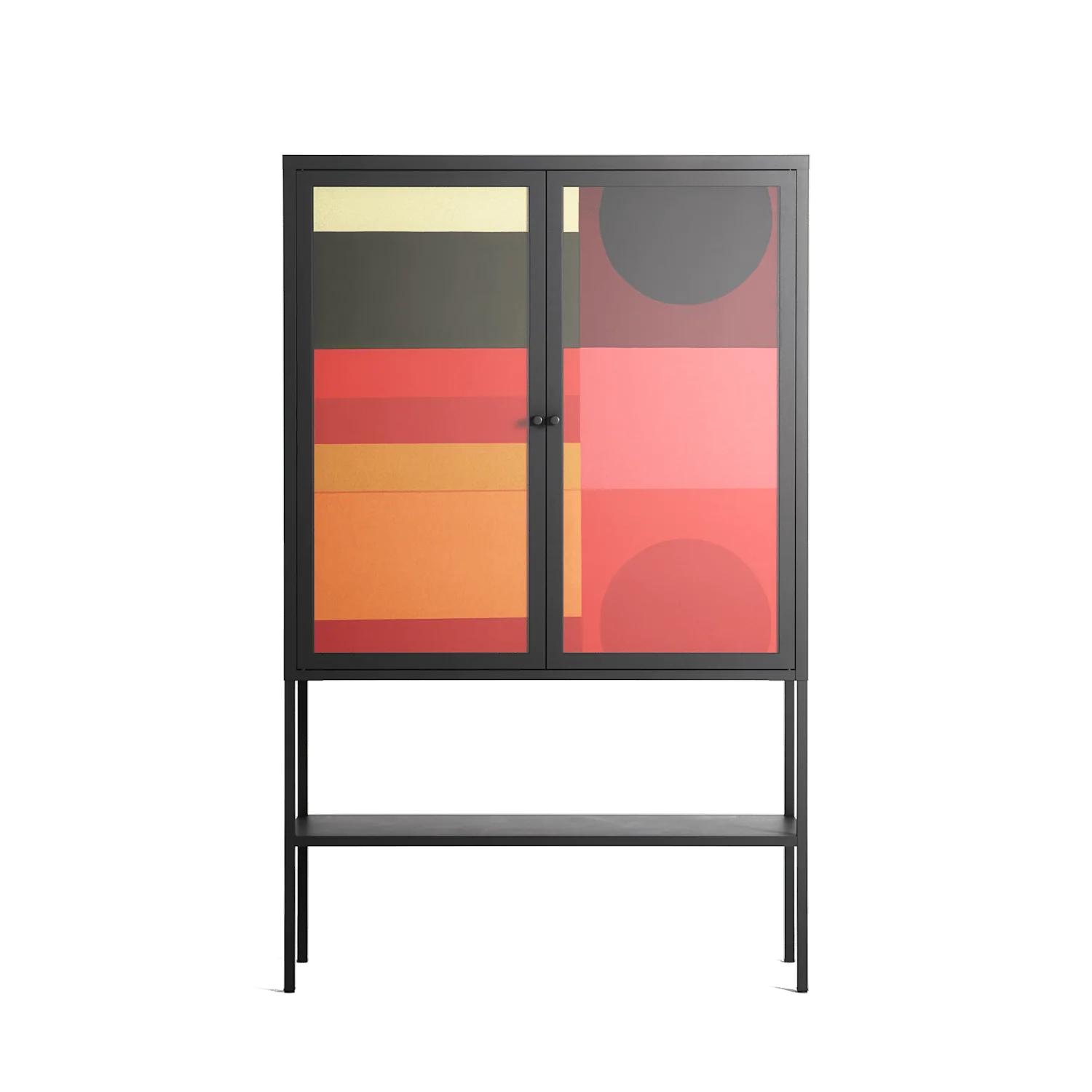 Turnstile - Loft Cabinet - Rikki Hewitt - Antracite - Overlay Glass