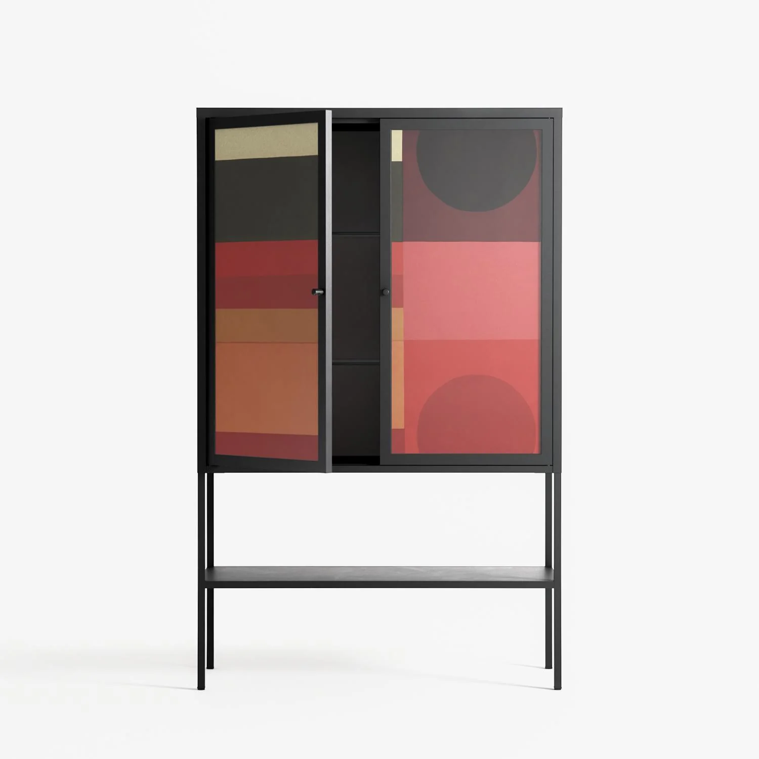 Turnstile - Loft Cabinet - Rikki Hewitt - Antracite - Overlay Glass - Image 3