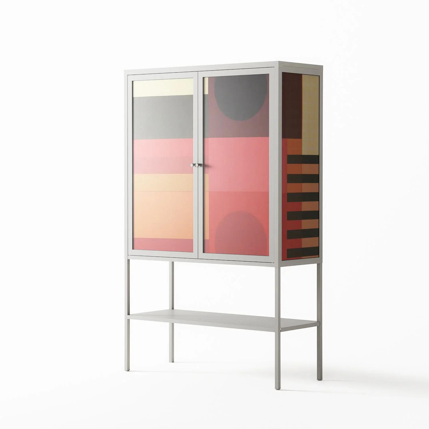 Turnstile - Loft Cabinet - Rikki Hewitt - Chalk - Overlay Glass - Image 2