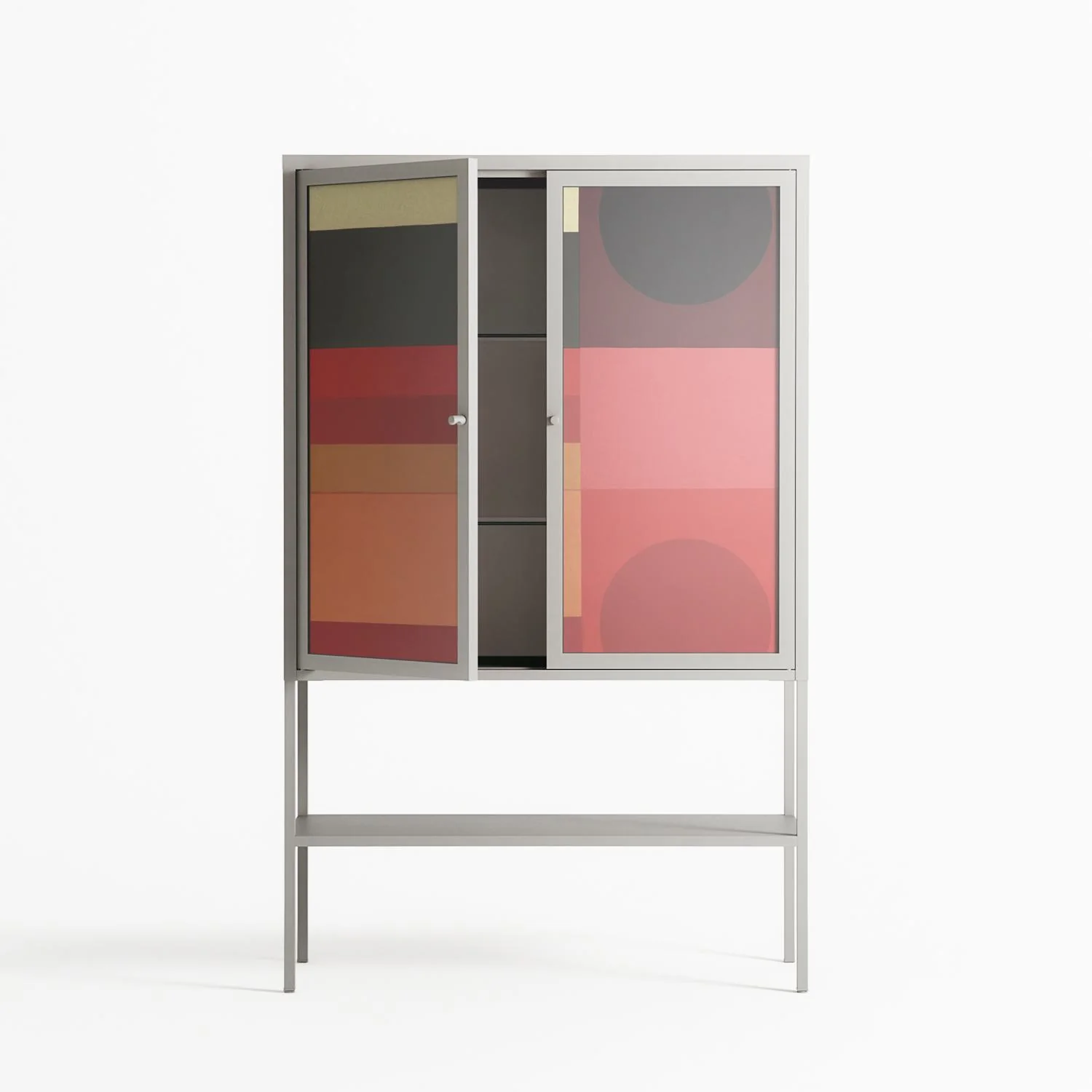 Turnstile - Loft Cabinet - Rikki Hewitt - Chalk - Overlay Glass - Image 3