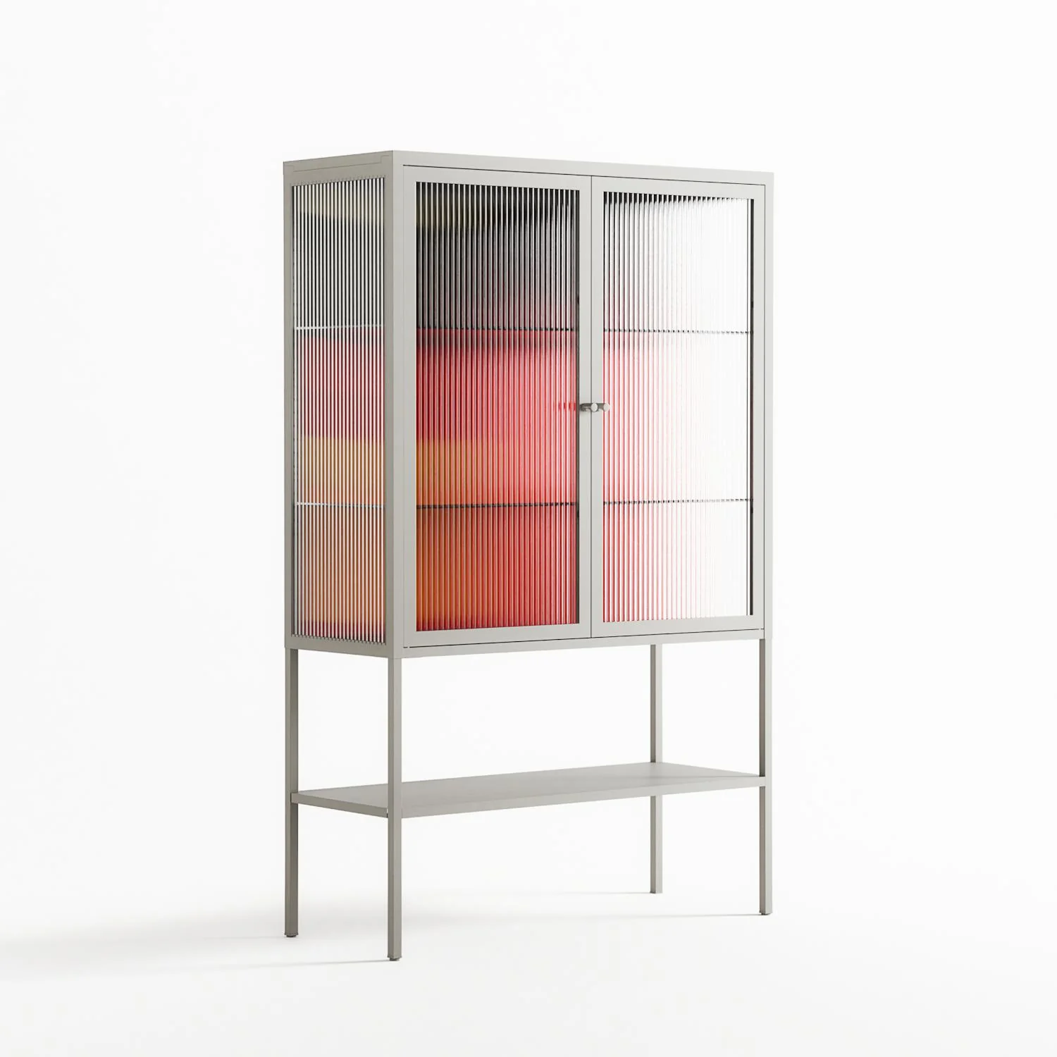 Turnstile - Loft Cabinet - Rikki Hewitt - Chalk - Reeded glass - Image 4