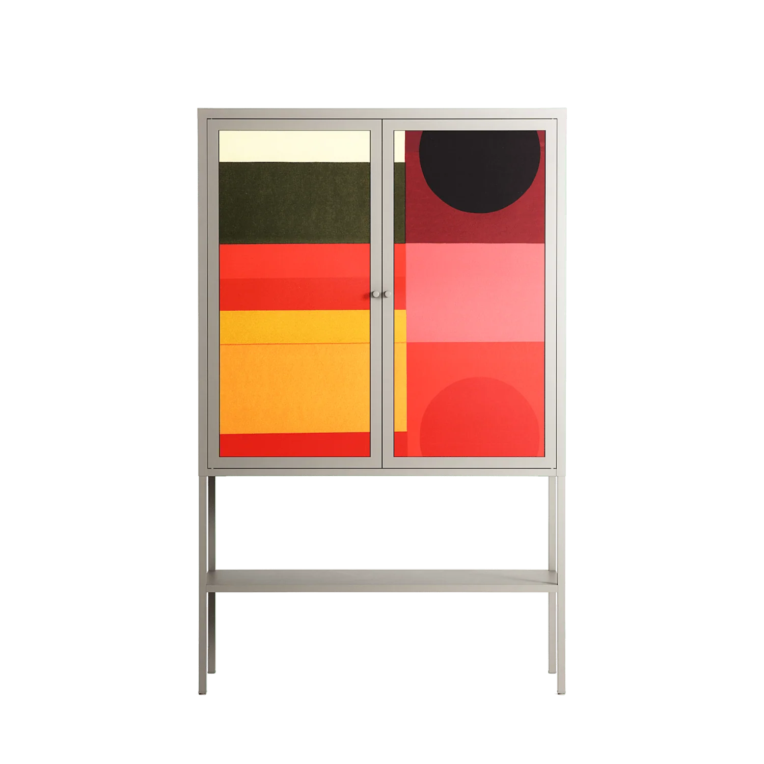 Turnstile - Loft Cabinet - Rikki Hewitt - Pebble - Overlay Metal