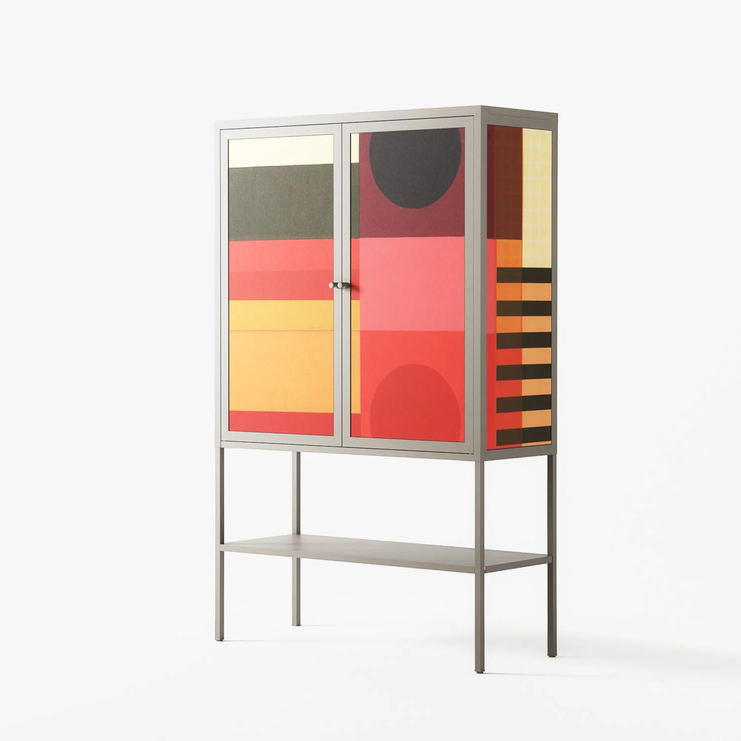 Turnstile - Loft Cabinet - Rikki Hewitt - Pebble - Overlay Metal - Image 2
