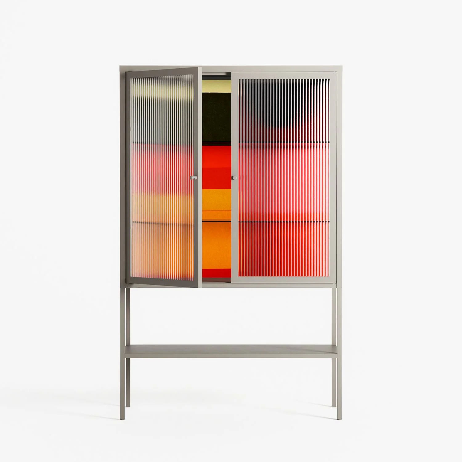 Turnstile - Loft Cabinet - Rikki Hewitt - Pebble - Reeded glass - Image 2