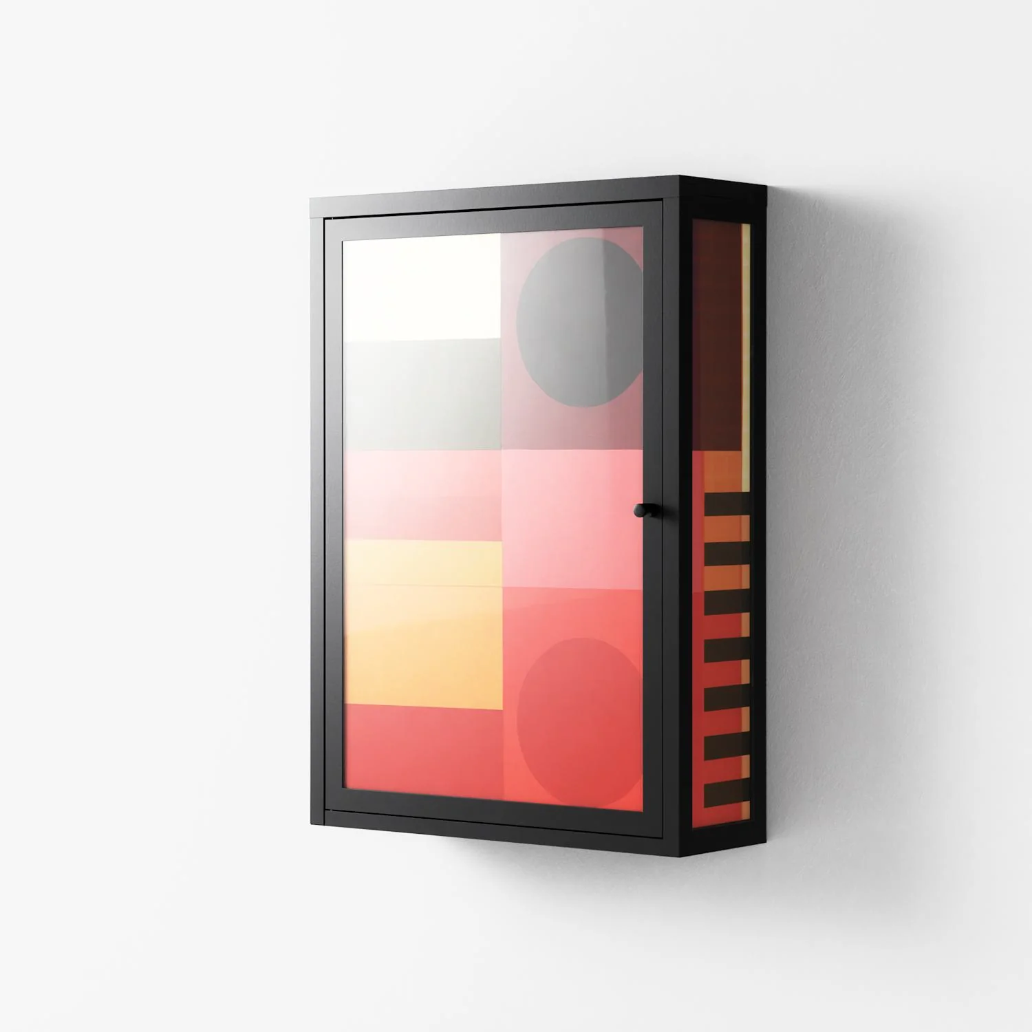 Turnstile - Wall Cabinet - Rikki Hewitt - Antracite - Overlay Glass - Image 2