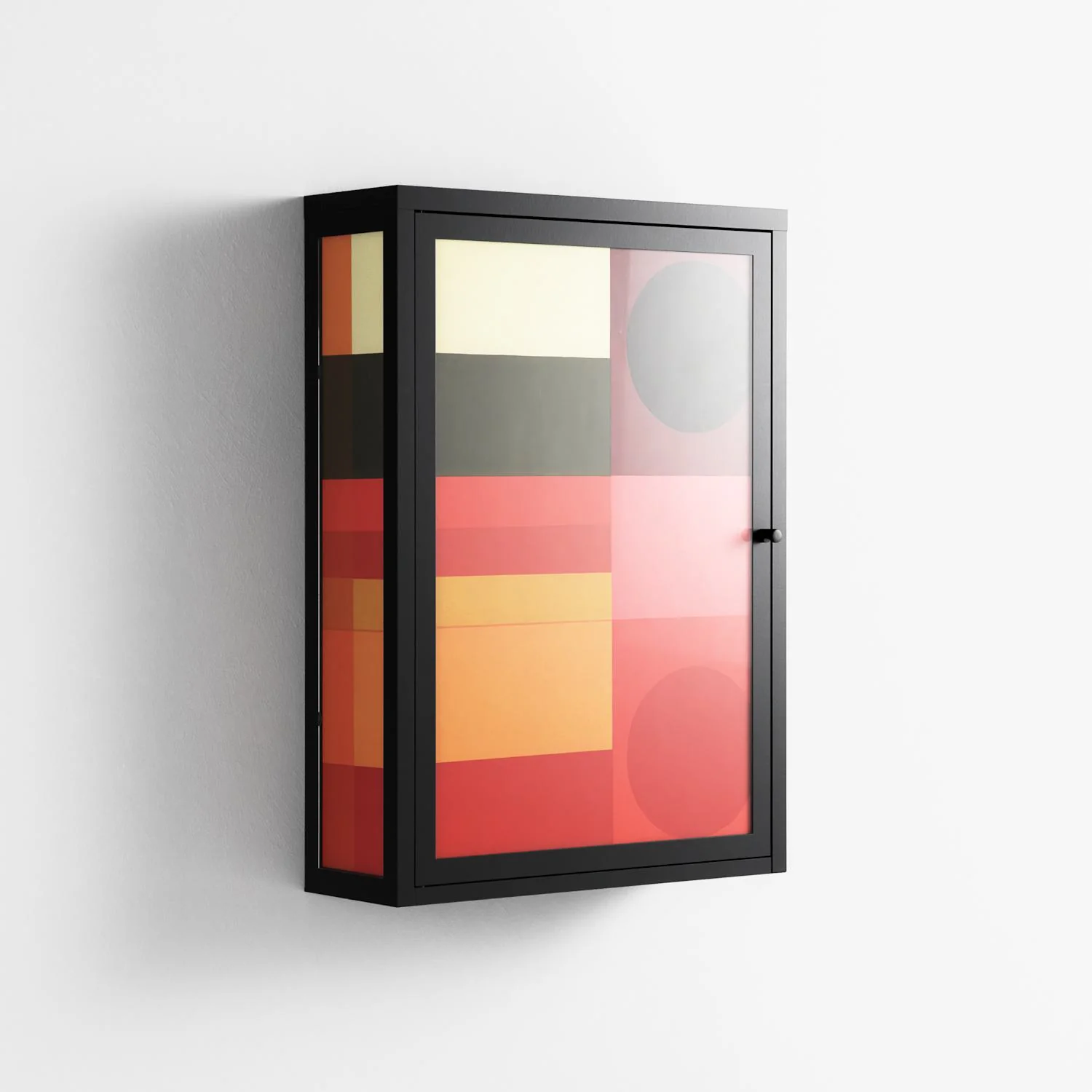 Turnstile - Wall Cabinet - Rikki Hewitt - Antracite - Overlay Glass - Image 4