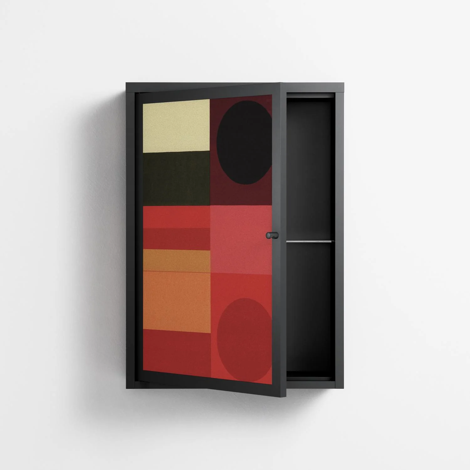 Turnstile - Wall Cabinet - Rikki Hewitt - Antracite - Overlay Metal - Image 3