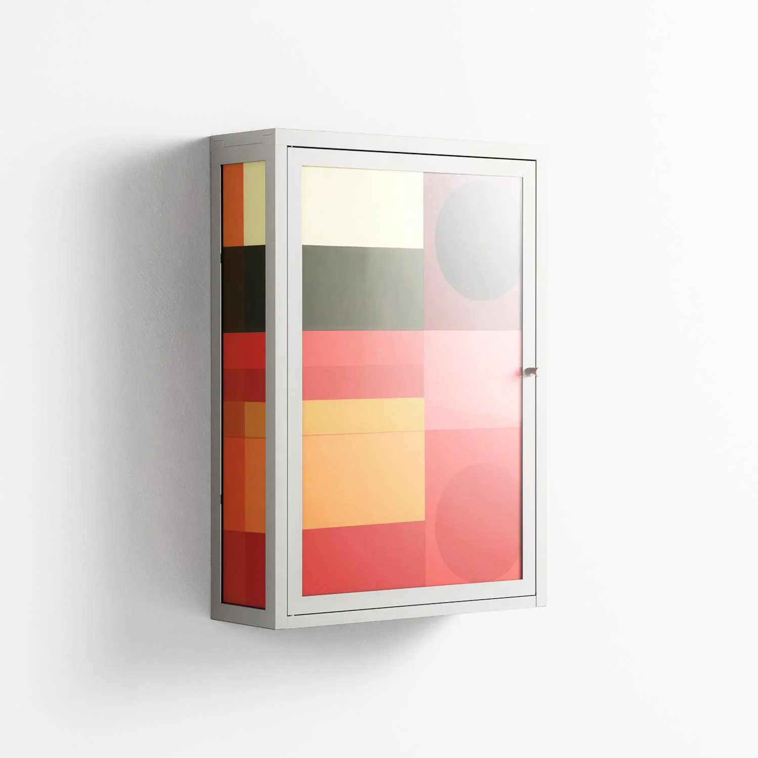 Turnstile - Wall Cabinet - Rikki Hewitt - Chalk - Overlay Glass - Image 4