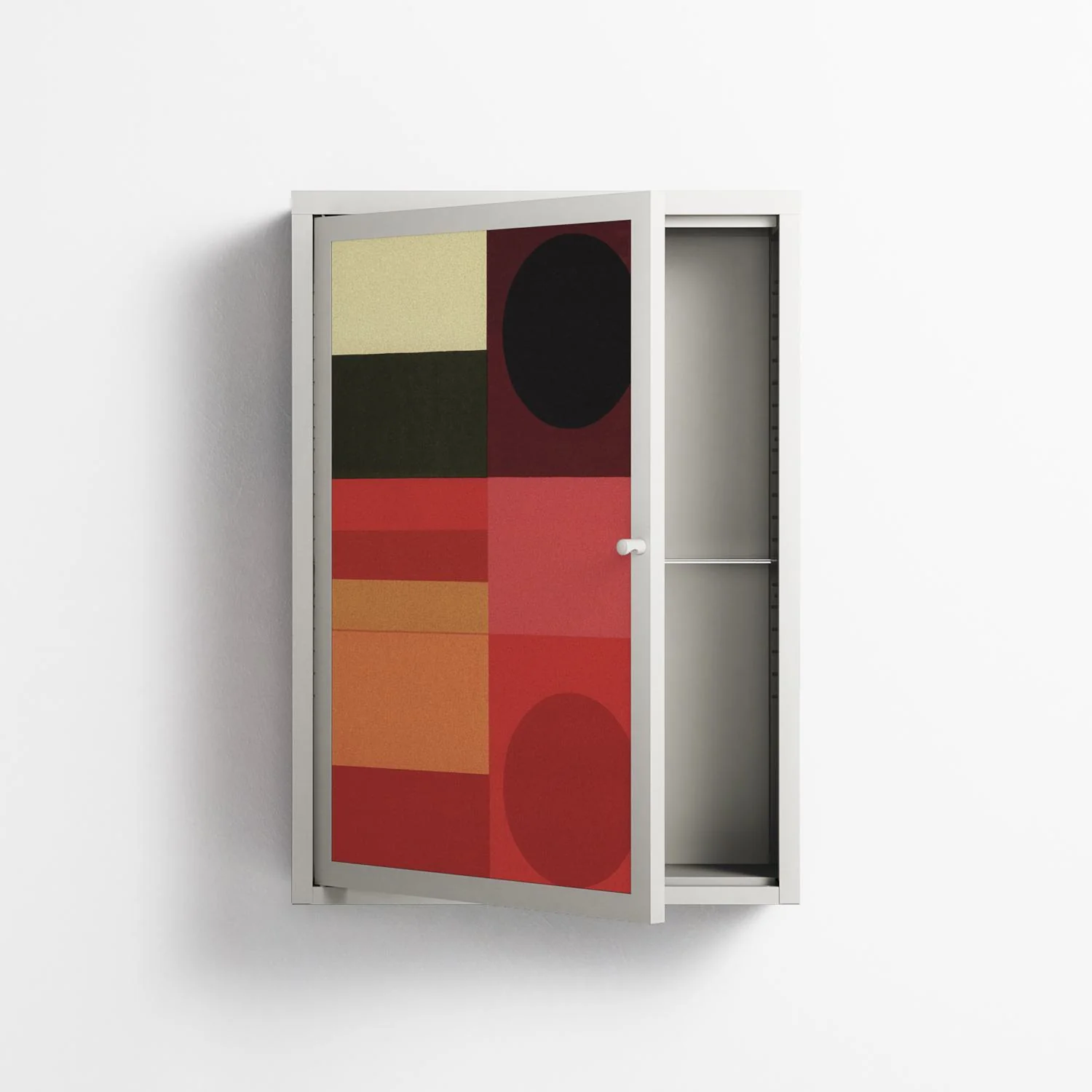 Turnstile - Wall Cabinet - Rikki Hewitt - Chalk - Overlay Metal - Image 3