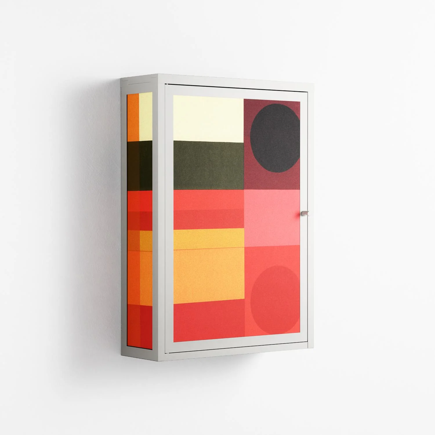 Turnstile - Wall Cabinet - Rikki Hewitt - Chalk - Overlay Metal - Image 4