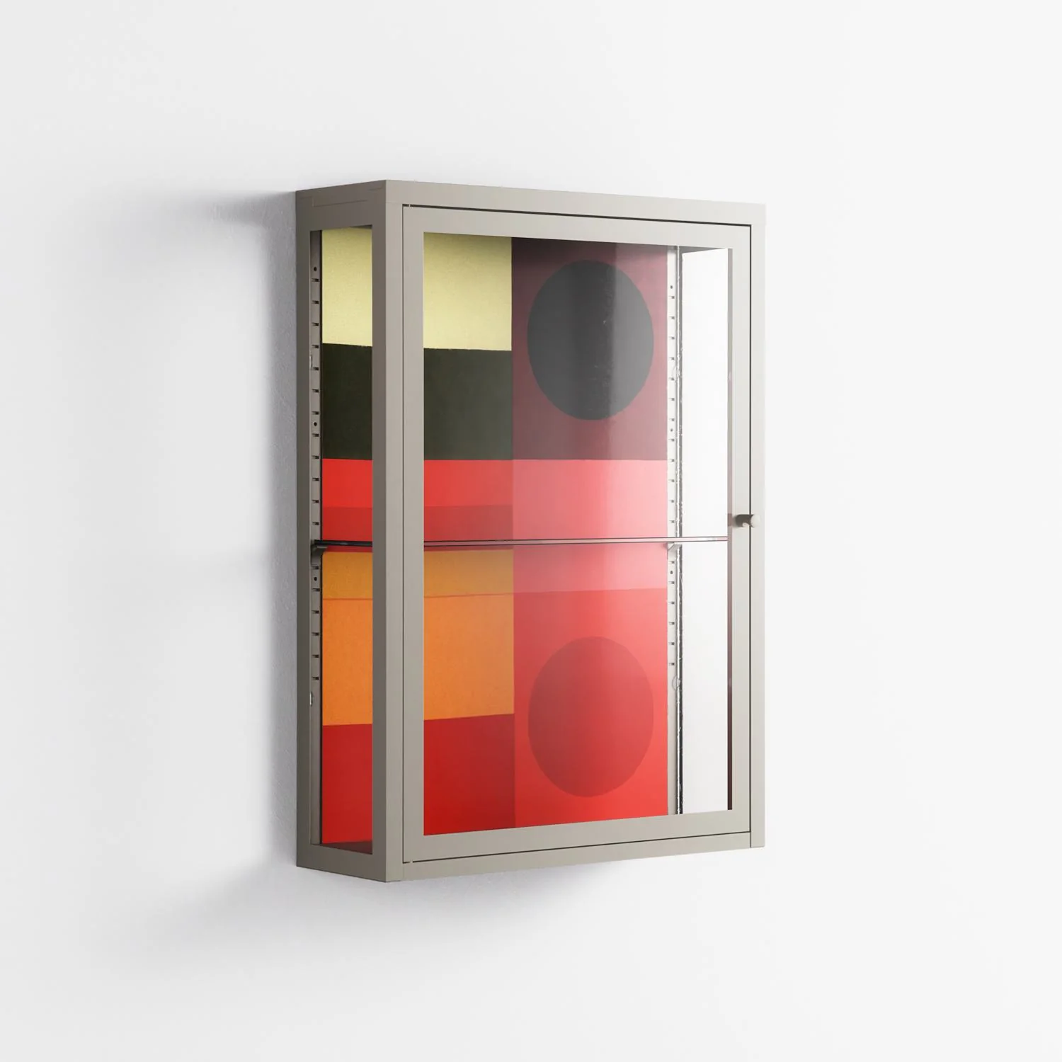 Turnstile - Wall Cabinet - Rikki Hewitt - Pebble - Clear glass - Image 4
