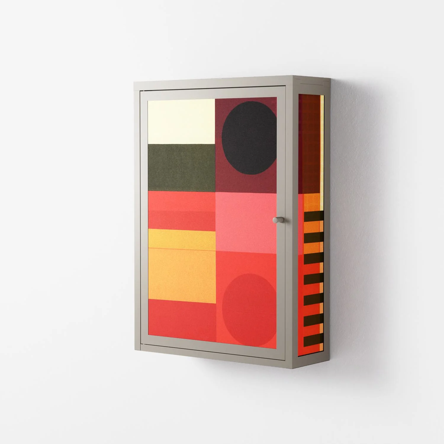 Turnstile - Wall Cabinet - Rikki Hewitt - Pebble - Overlay Metal - Image 2