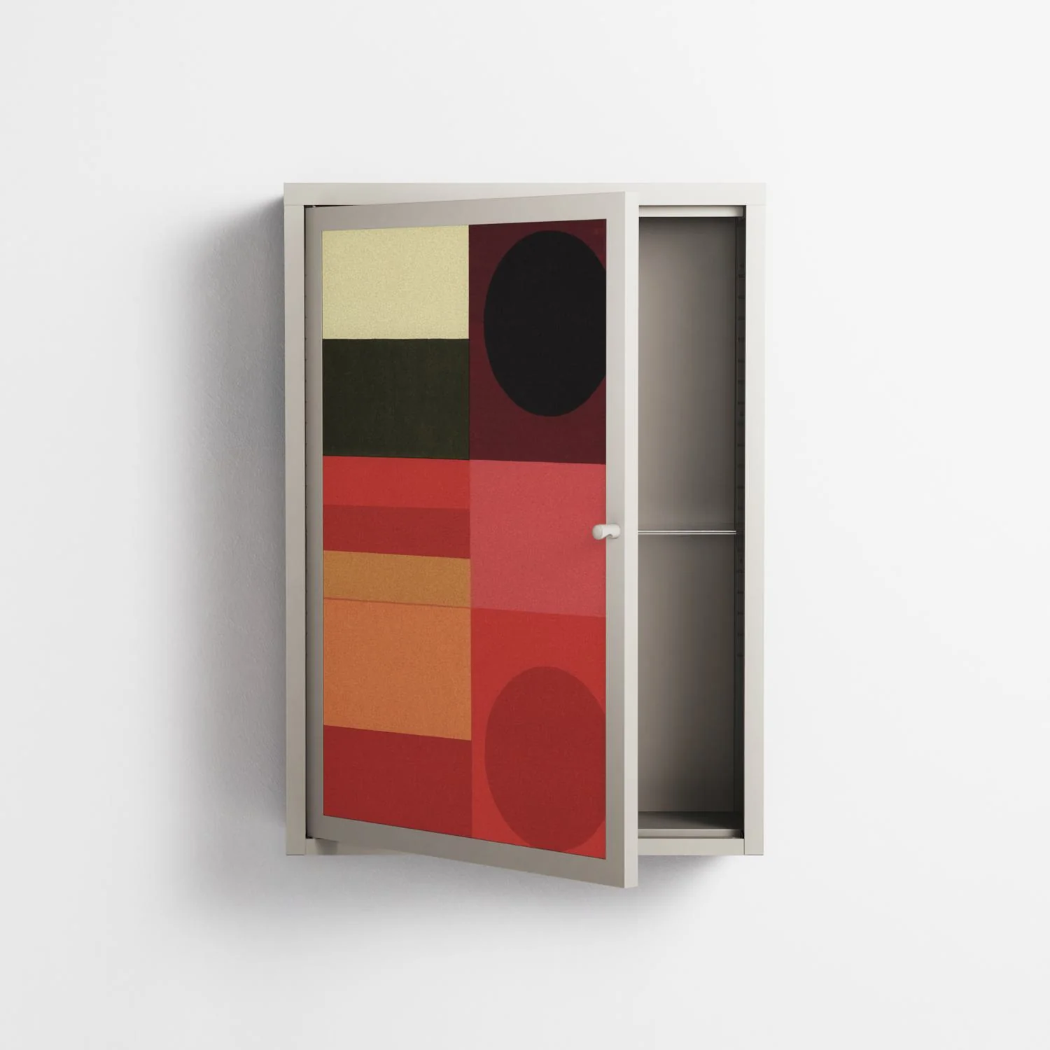 Turnstile - Wall Cabinet - Rikki Hewitt - Pebble - Overlay Metal - Image 3