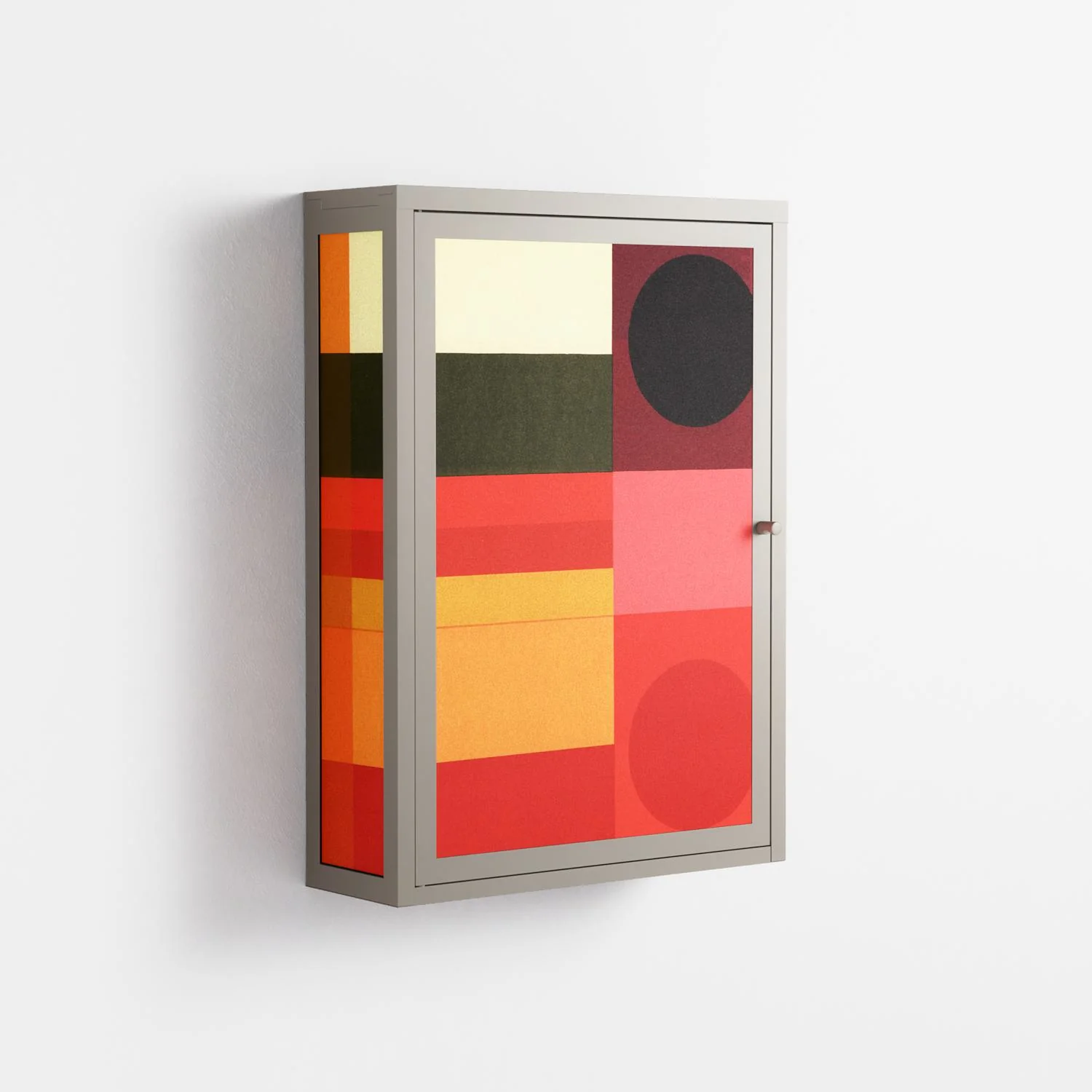 Turnstile - Wall Cabinet - Rikki Hewitt - Pebble - Overlay Metal - Image 4
