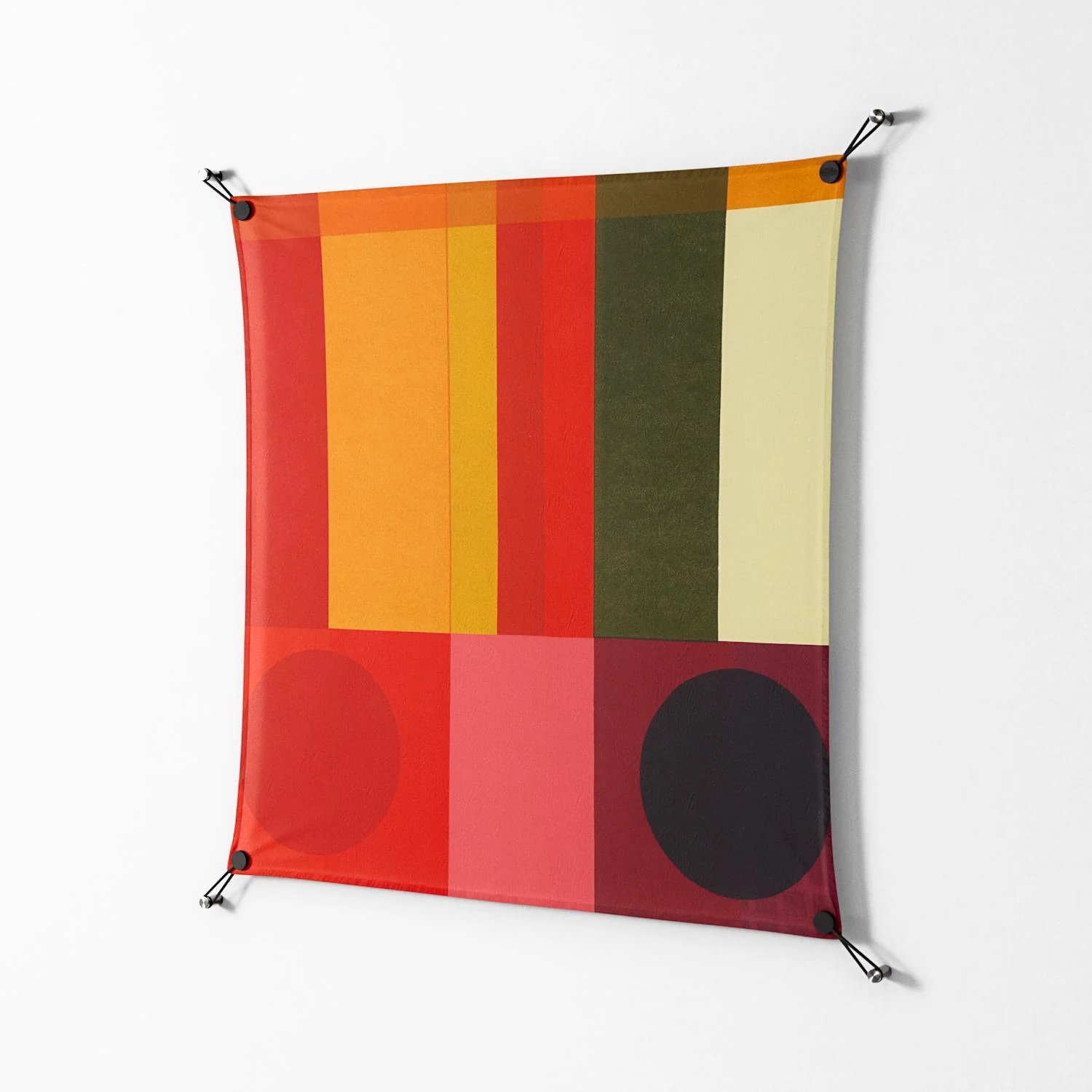Turnstile - Work On Wall - Rikki Hewitt - Black - 90 x 90 cm - Image 2