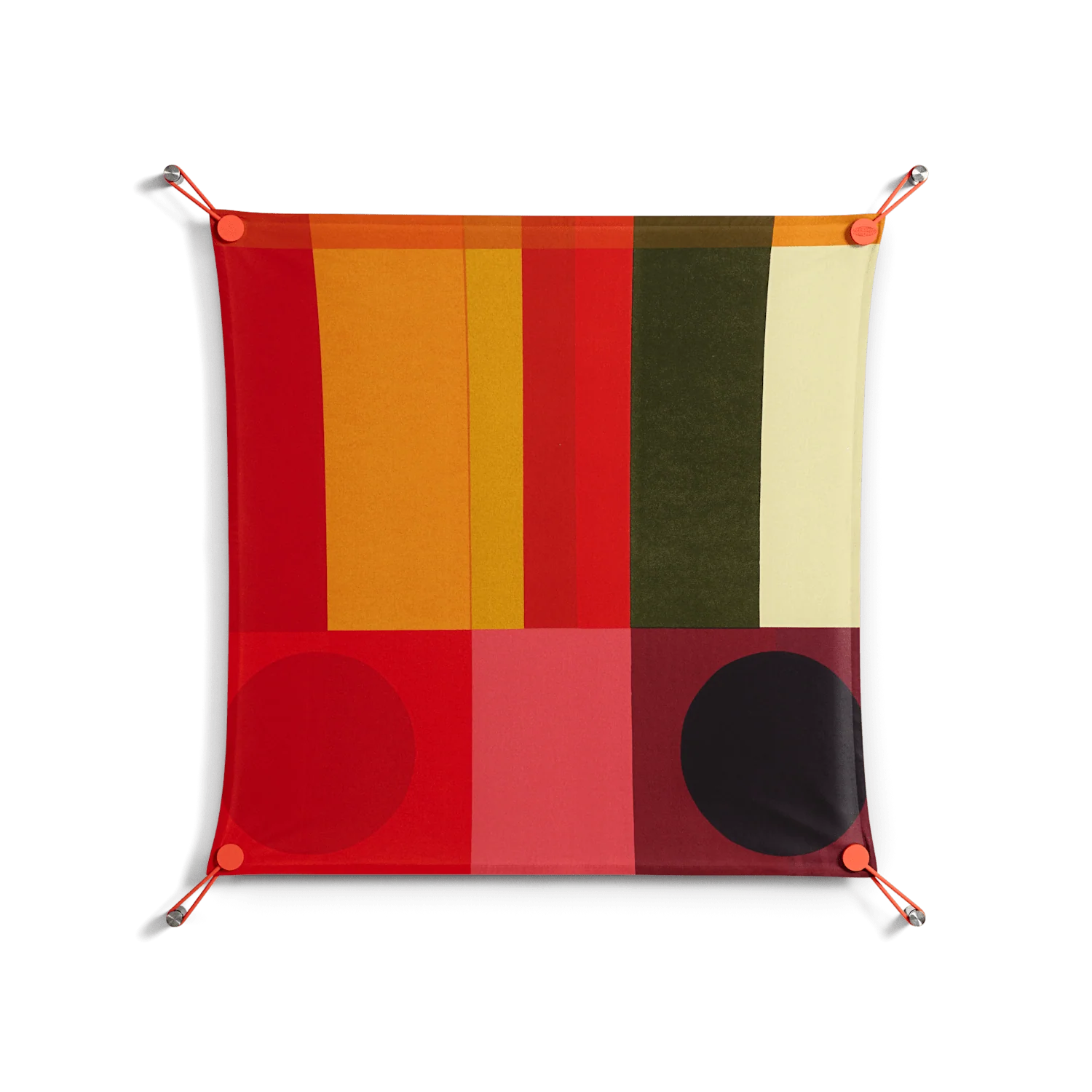 Turnstile - Work On Wall - Rikki Hewitt - Orange - 70 x 70 cm
