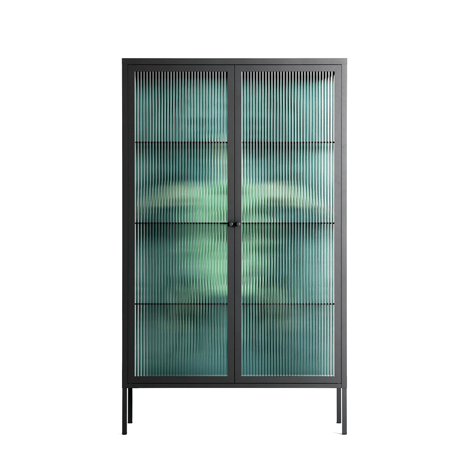 Turtle With Kelp - Cabinet - Katie O’Shea - Antracite - Reeded glass