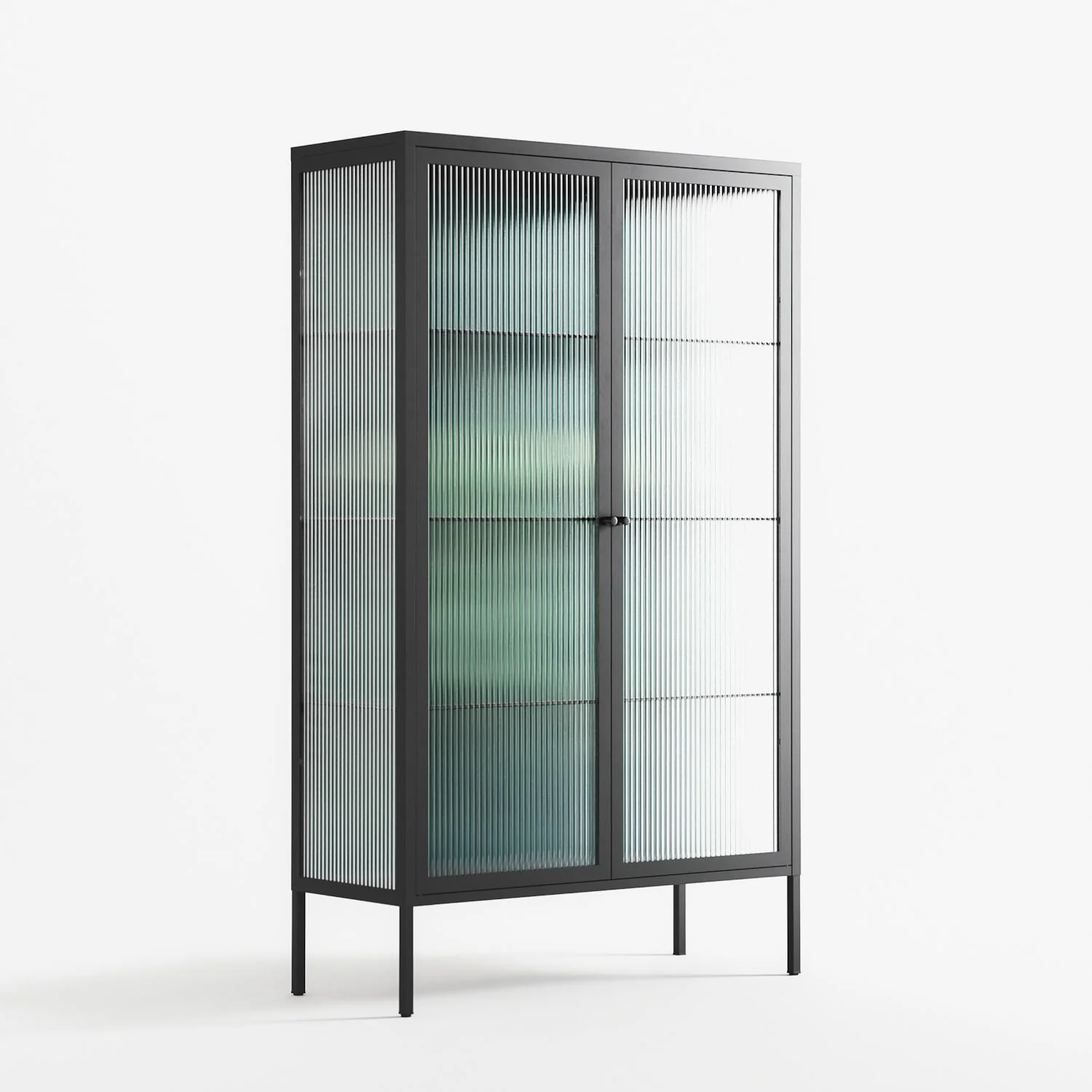 Turtle With Kelp - Cabinet - Katie O’Shea - Antracite - Reeded glass - Image 4