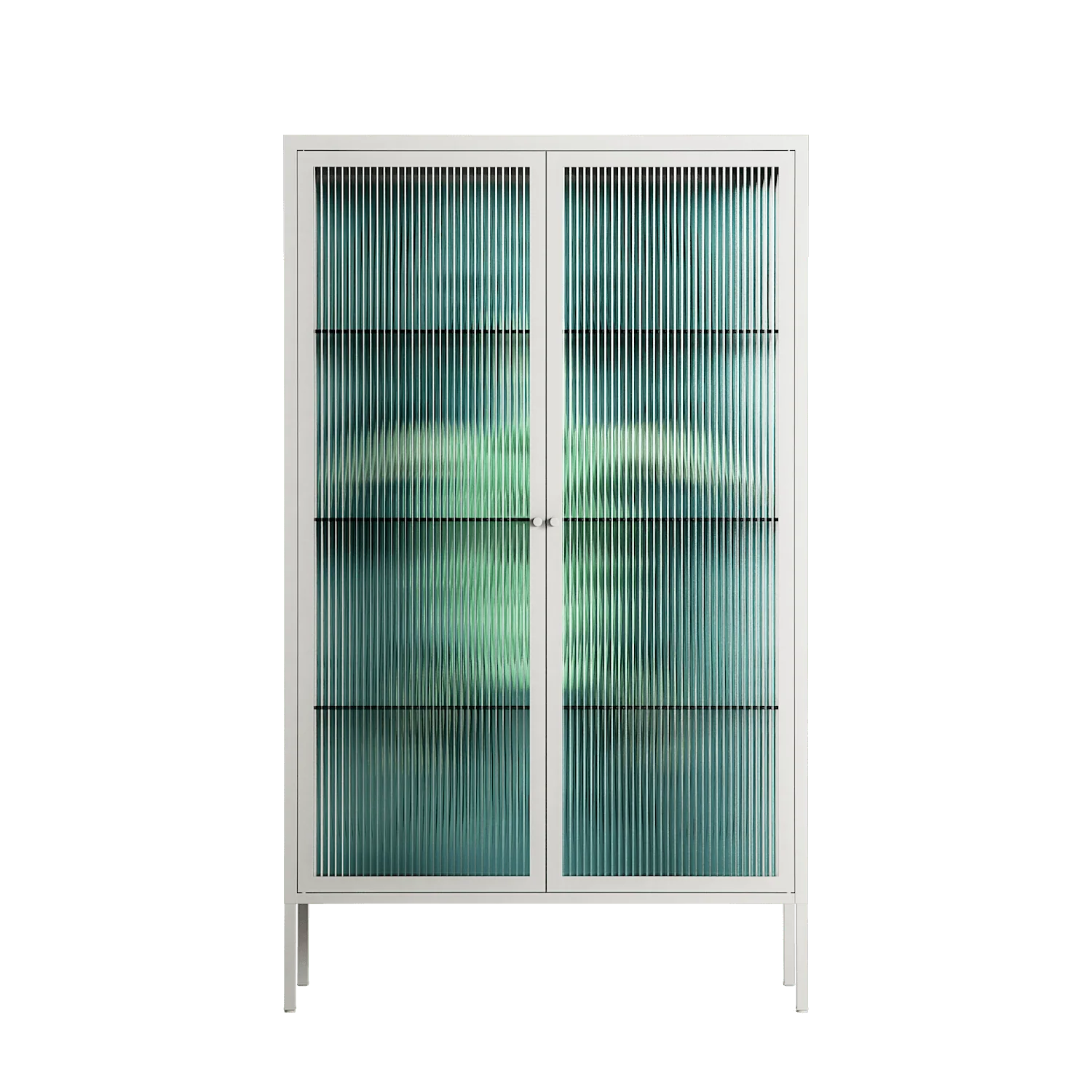 Turtle With Kelp - Cabinet - Katie O’Shea - Chalk - Reeded glass