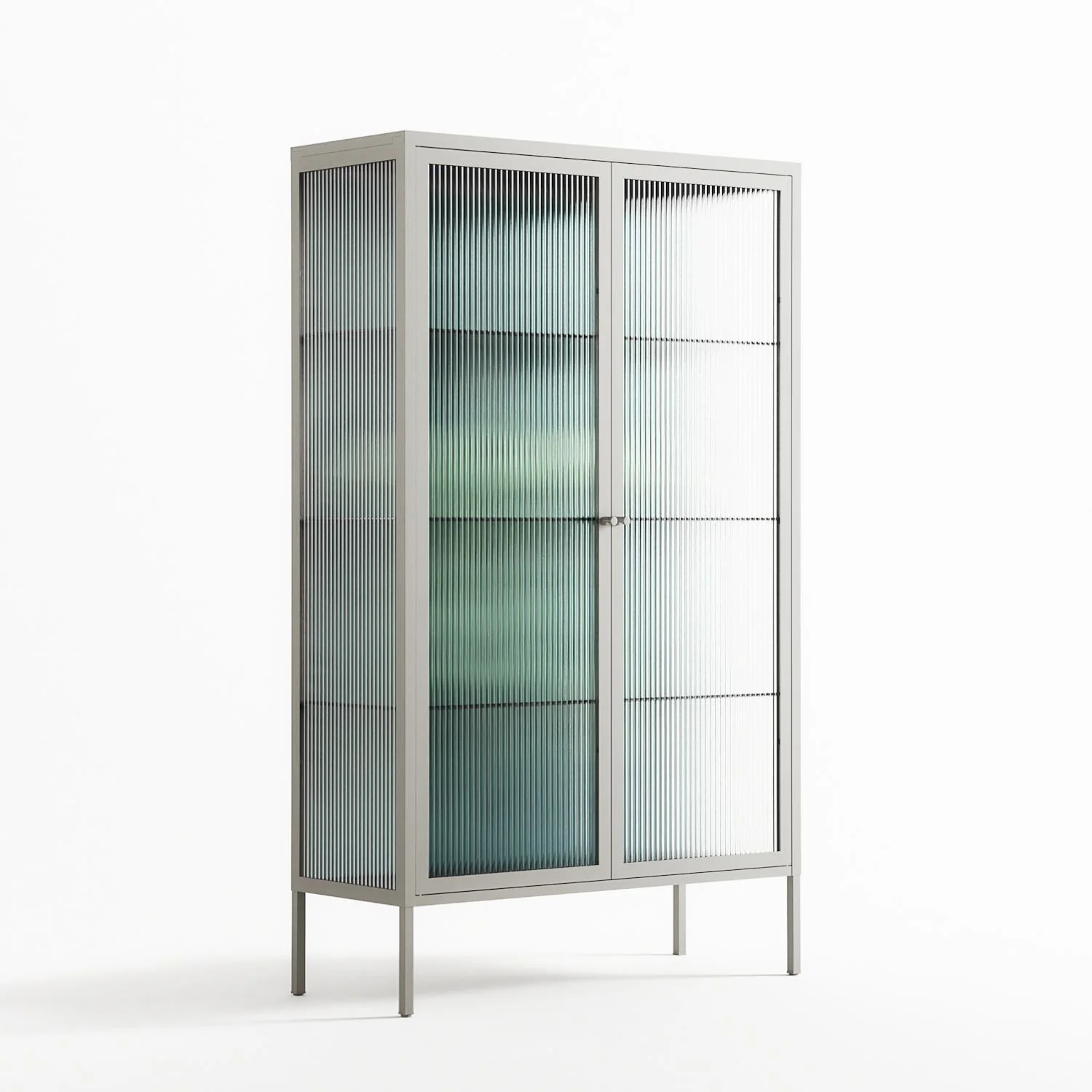 Turtle With Kelp - Cabinet - Katie O’Shea - Chalk - Reeded glass - Image 4