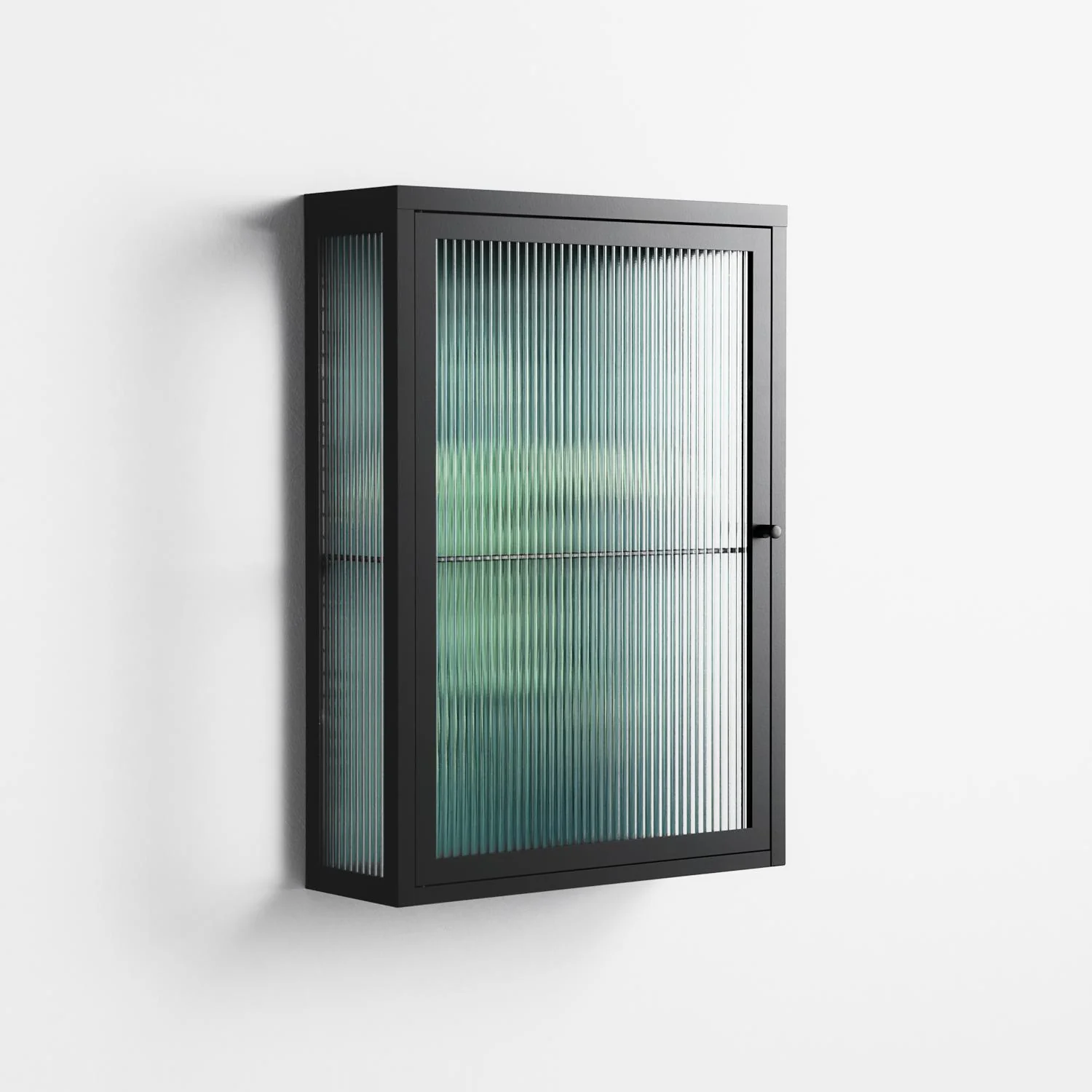 Turtle With Kelp - Wall Cabinet - Katie O’Shea - Antracite - Reeded glass - Image 4
