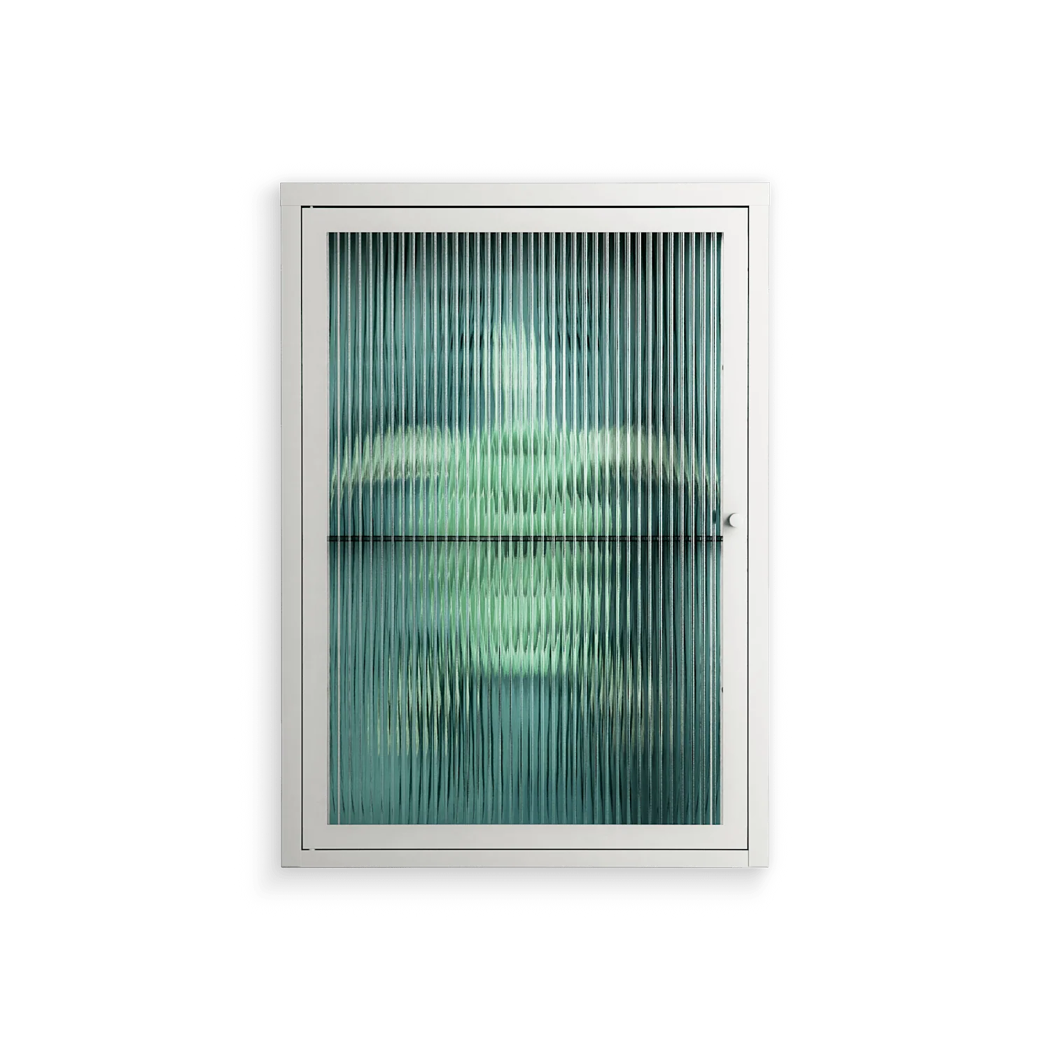 Turtle With Kelp - Wall Cabinet - Katie O’Shea - Chalk - Reeded glass
