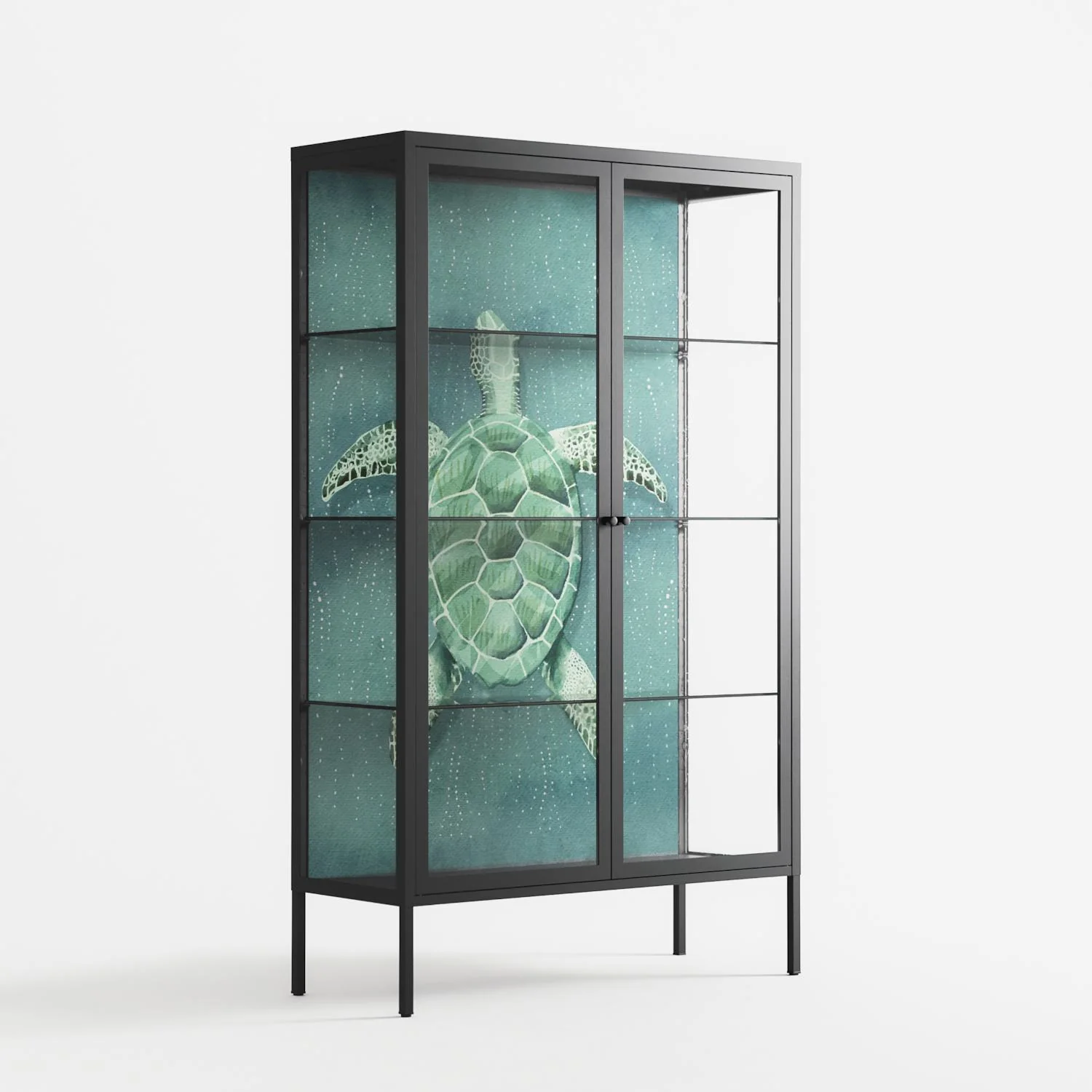 Turtle Without Kelp - Cabinet - Katie O’Shea - Antracite - Clear glass - Image 4