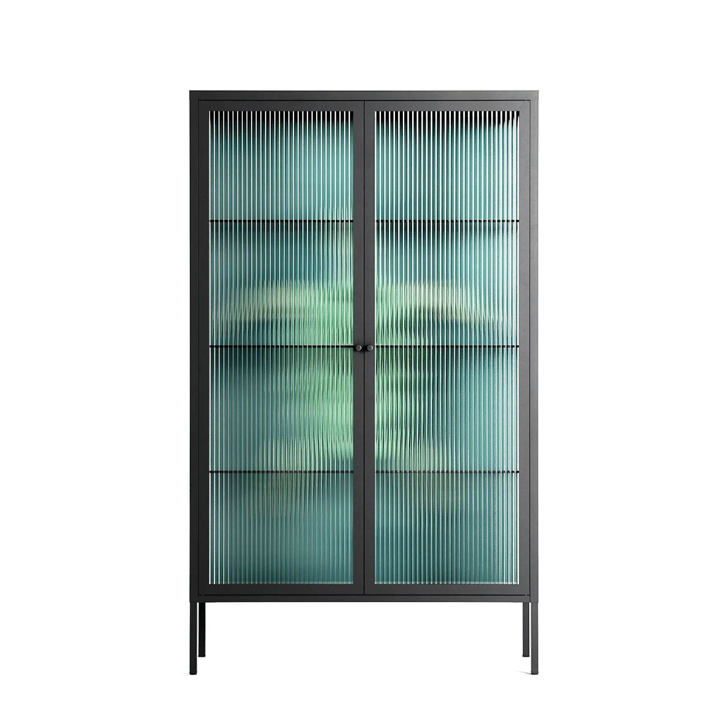 Turtle Without Kelp - Cabinet - Katie O’Shea - Antracite - Reeded glass