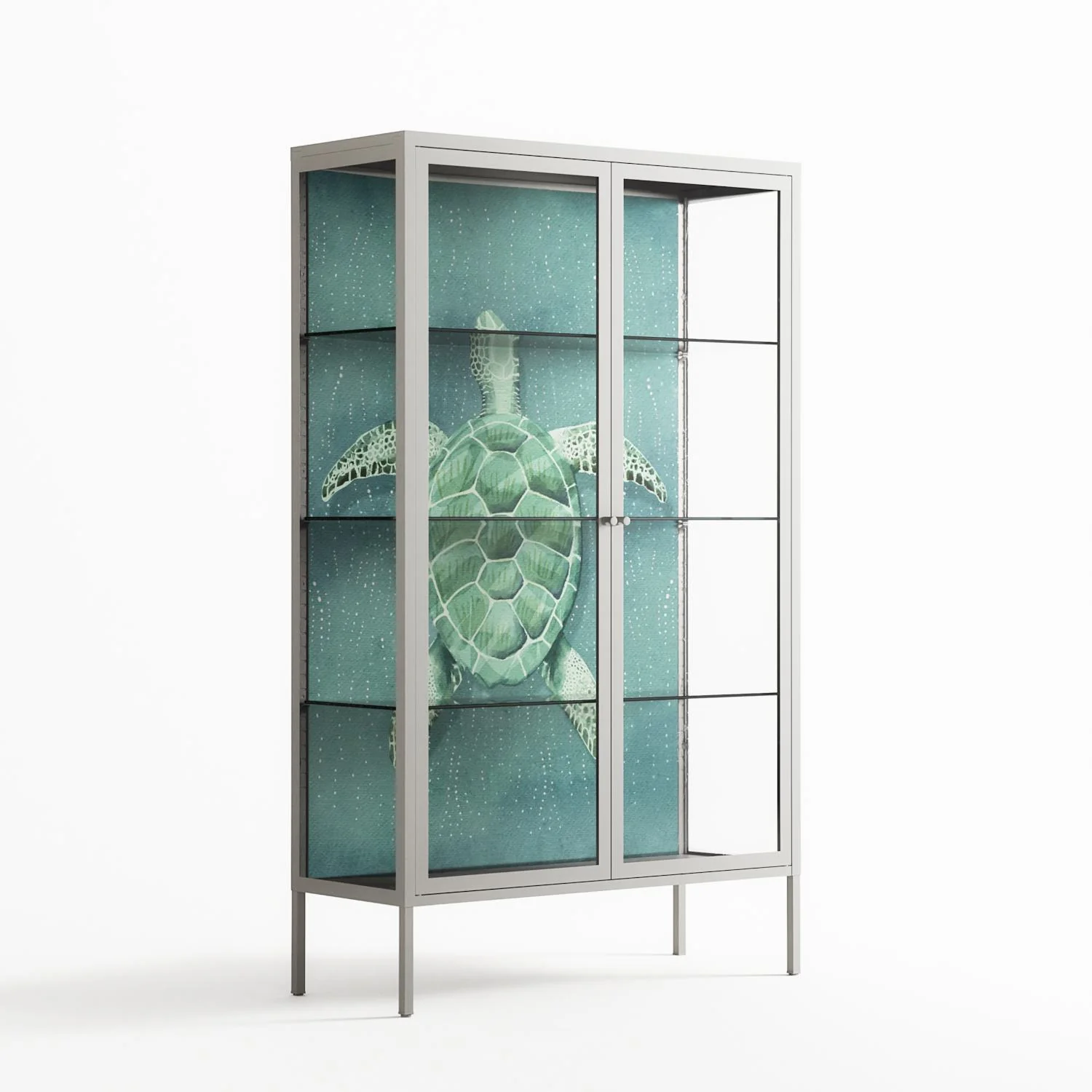 Turtle Without Kelp - Cabinet - Katie O’Shea - Chalk - Clear glass - Image 4