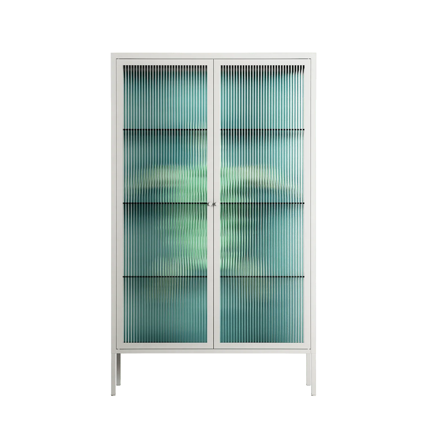 Turtle Without Kelp - Cabinet - Katie O’Shea - Chalk - Reeded glass