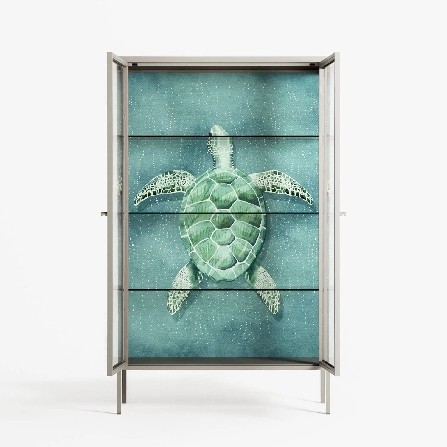 Turtle Without Kelp - Cabinet - Katie O’Shea - Pebble - Clear glass - Image 3