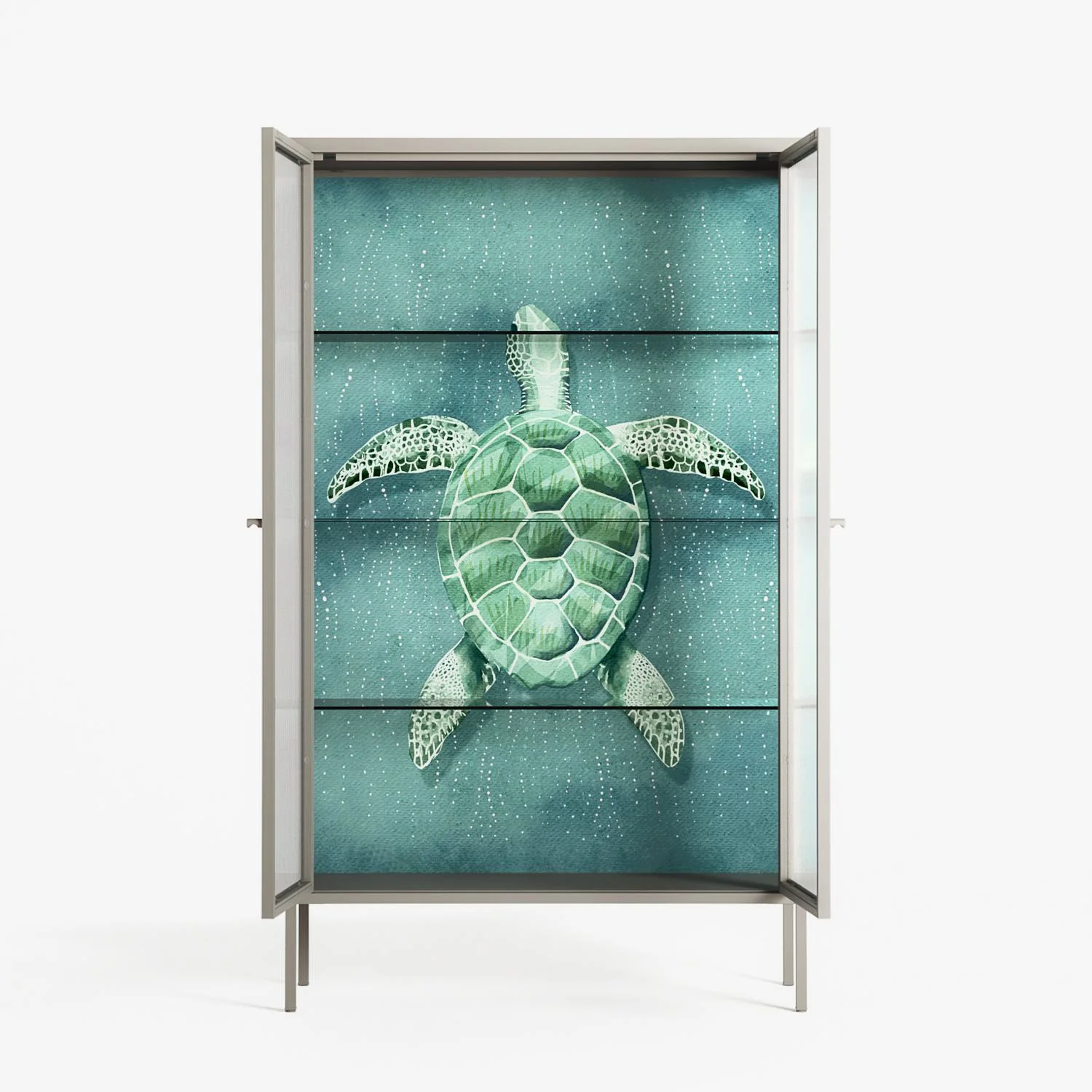 Turtle Without Kelp - Cabinet - Katie O’Shea - Pebble - Reeded glass - Image 3