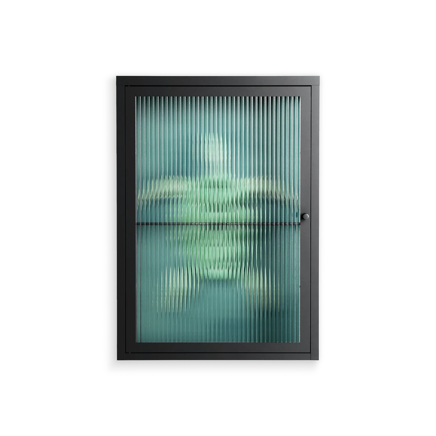 Turtle Without Kelp - Wall Cabinet - Katie O’Shea - Antracite - Reeded glass