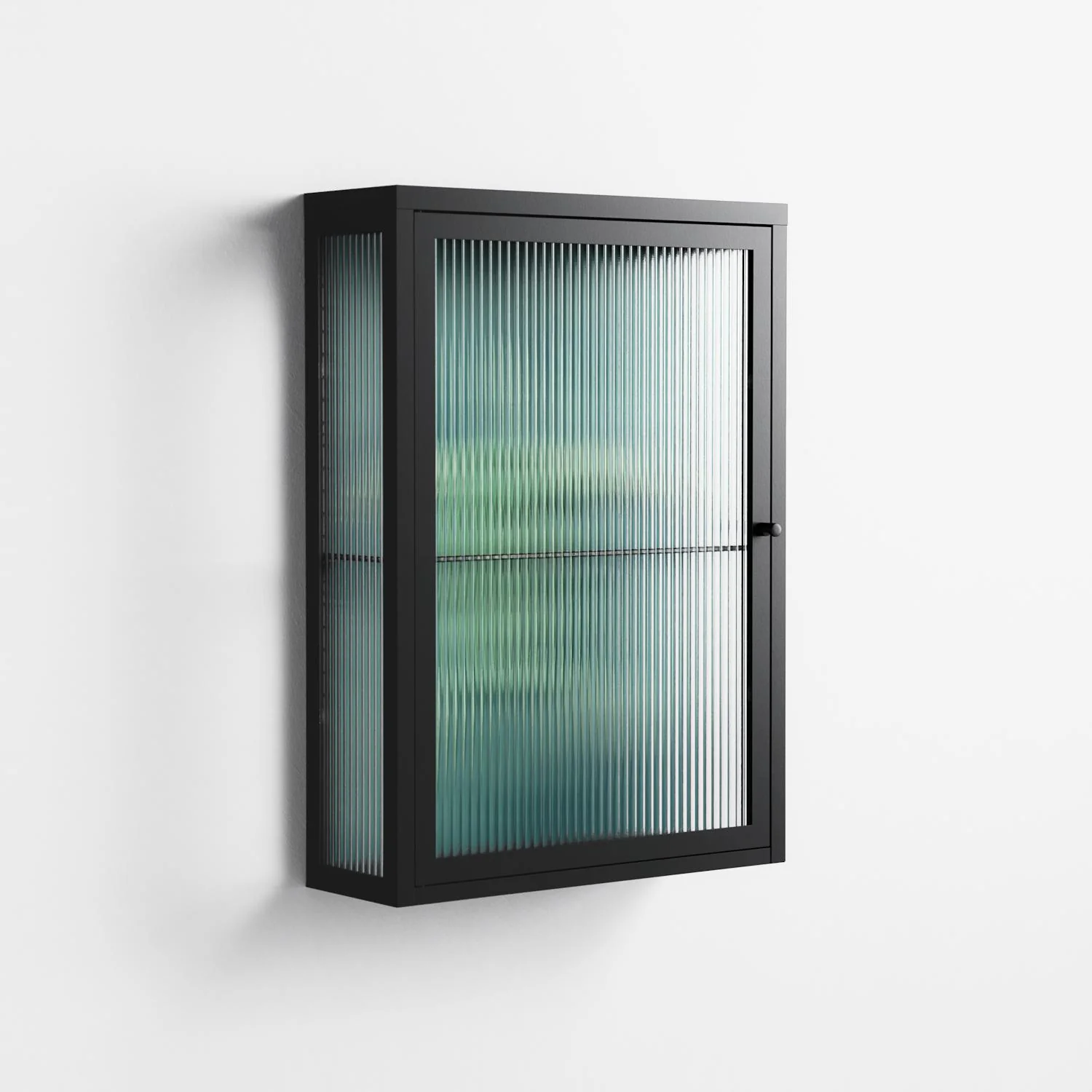 Turtle Without Kelp - Wall Cabinet - Katie O’Shea - Antracite - Reeded glass - Image 4