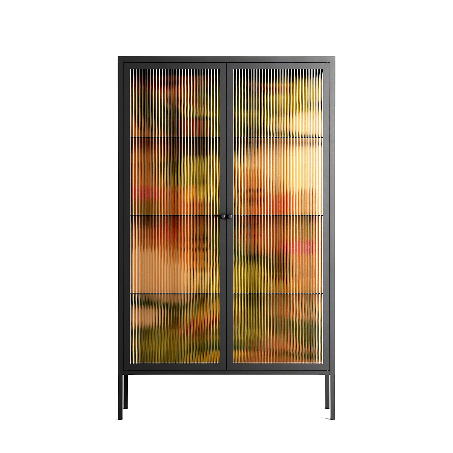 Twins - Cabinet - Raissa Oltmanns - Antracite - Reeded glass