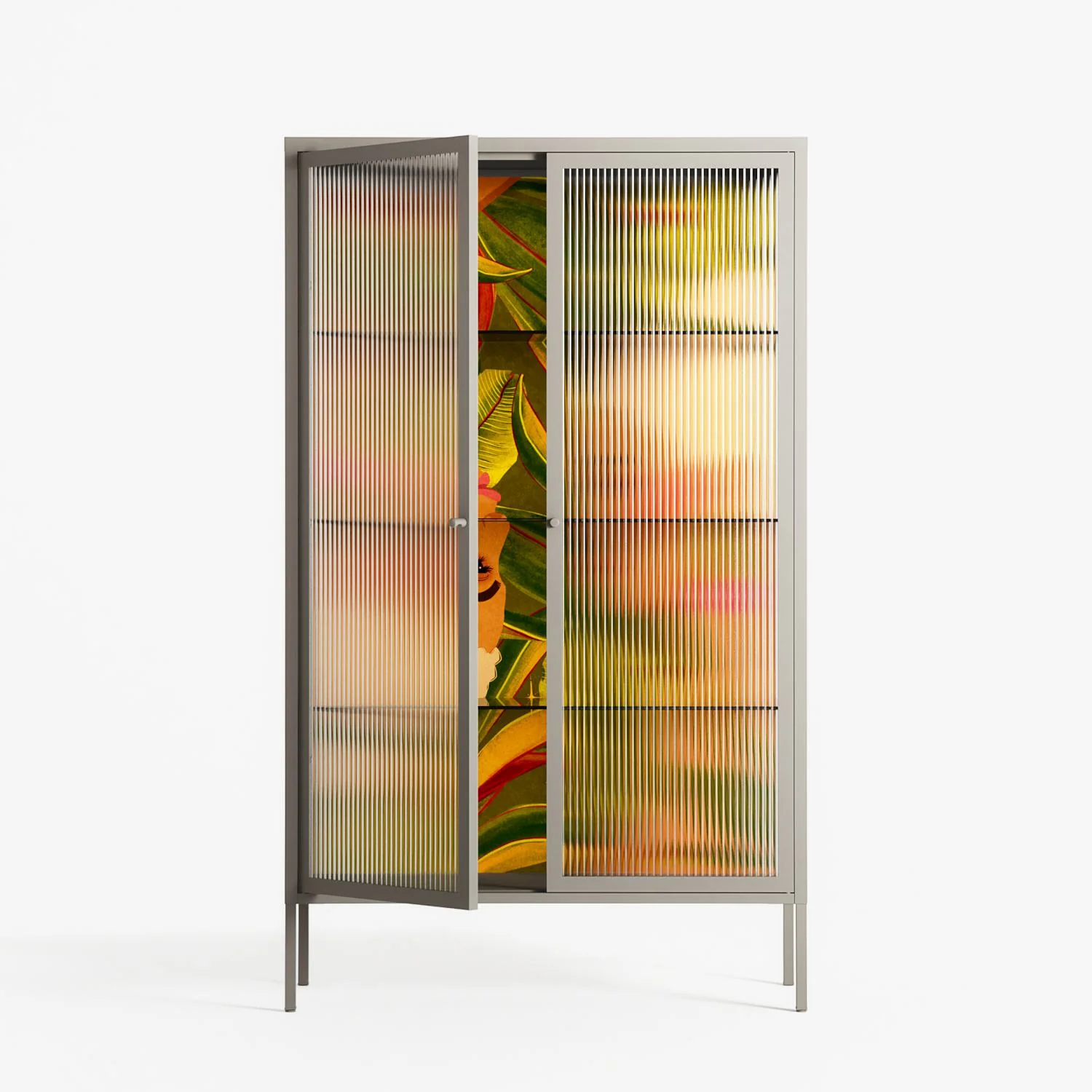 Twins - Cabinet - Raissa Oltmanns - Pebble - Reeded glass - Image 2