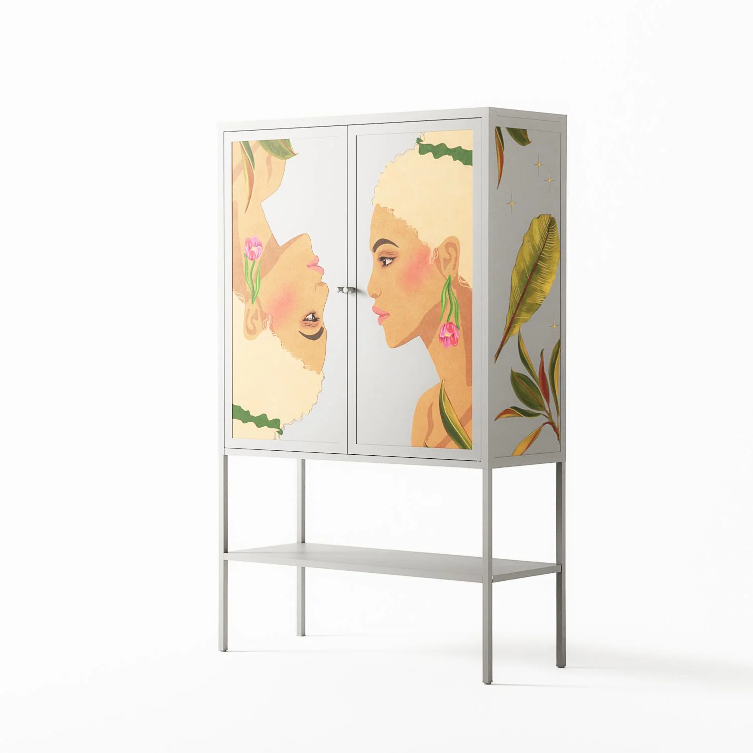 Twins - Loft Cabinet - Raissa Oltmanns - Chalk - Overlay Metal - Image 2