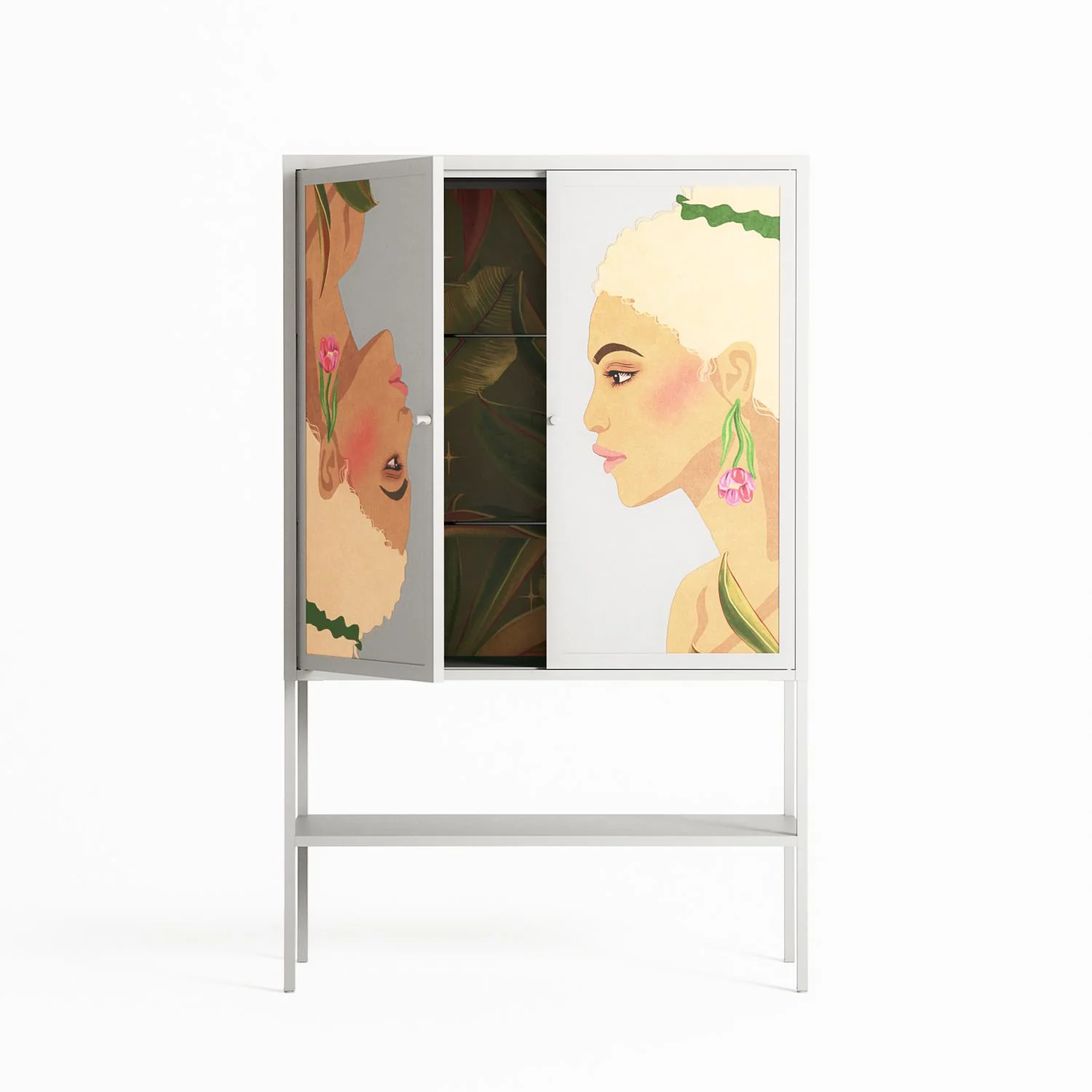 Twins - Loft Cabinet - Raissa Oltmanns - Chalk - Overlay Metal - Image 3