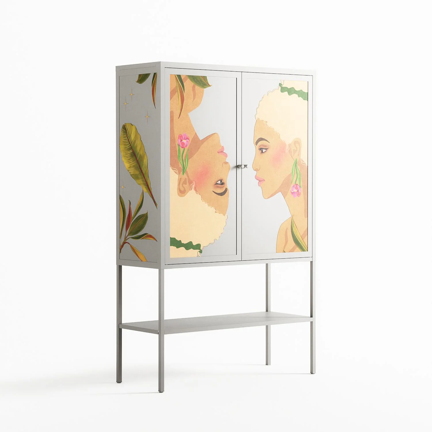 Twins - Loft Cabinet - Raissa Oltmanns - Chalk - Overlay Metal - Image 4