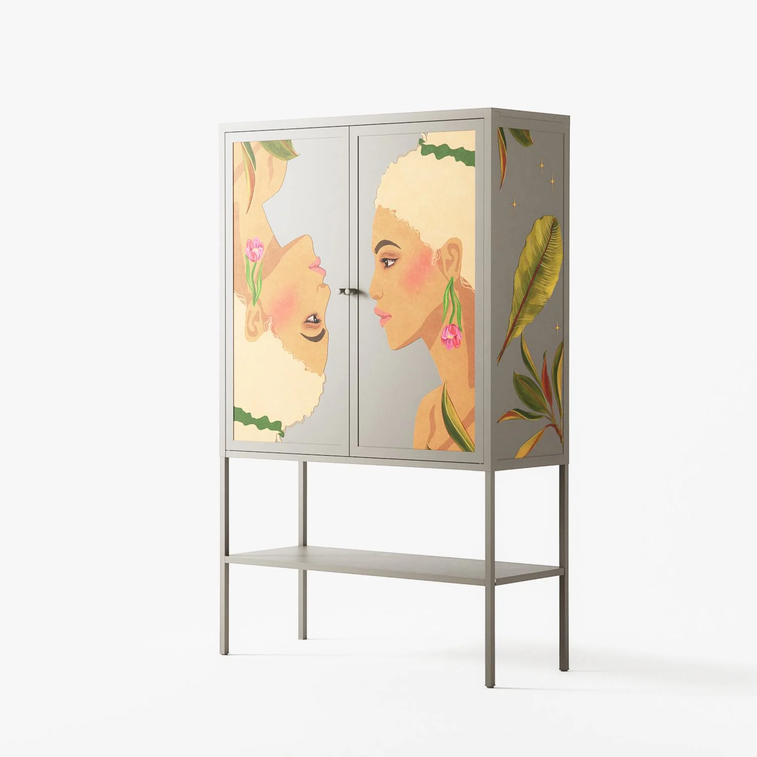 Twins - Loft Cabinet - Raissa Oltmanns - Pebble - Overlay Metal - Image 2