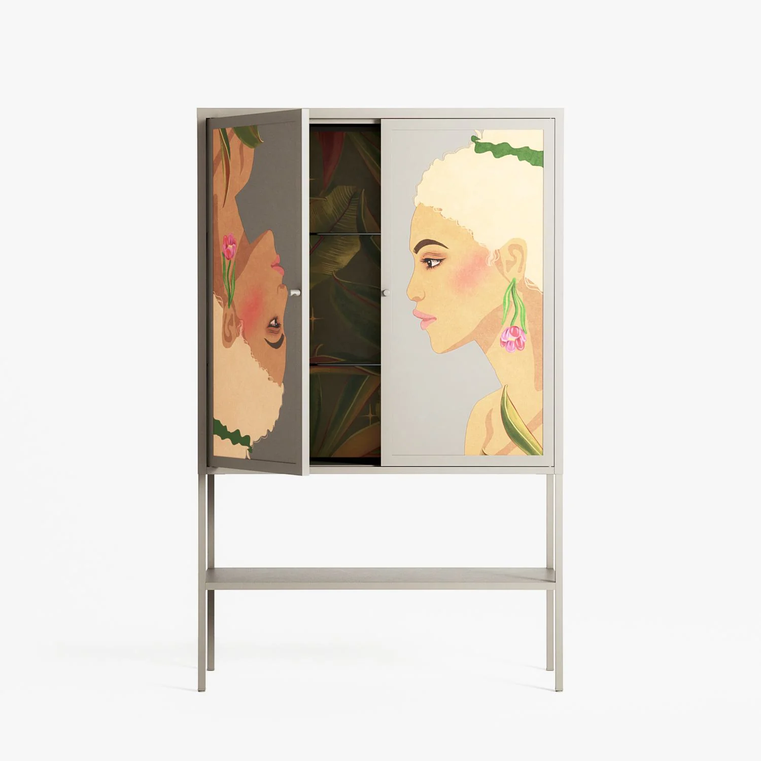 Twins - Loft Cabinet - Raissa Oltmanns - Pebble - Overlay Metal - Image 3