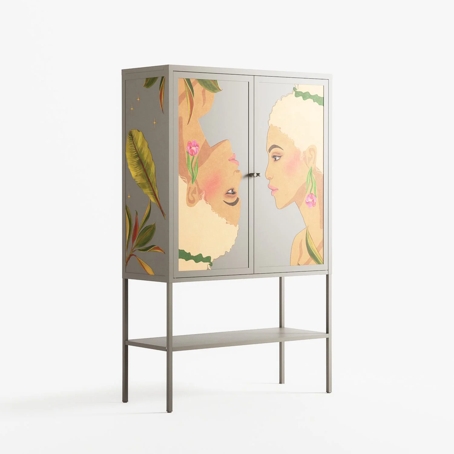 Twins - Loft Cabinet - Raissa Oltmanns - Pebble - Overlay Metal - Image 4
