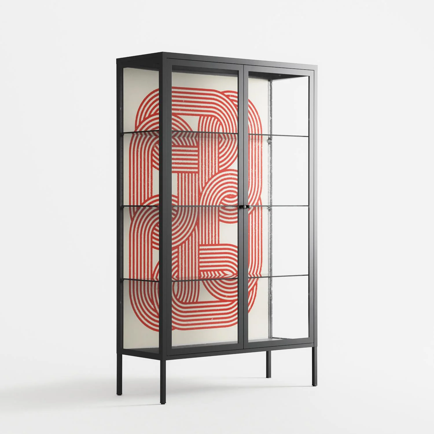 United - Cabinet - Vratislav Pecka - Antracite - Clear glass - Image 4