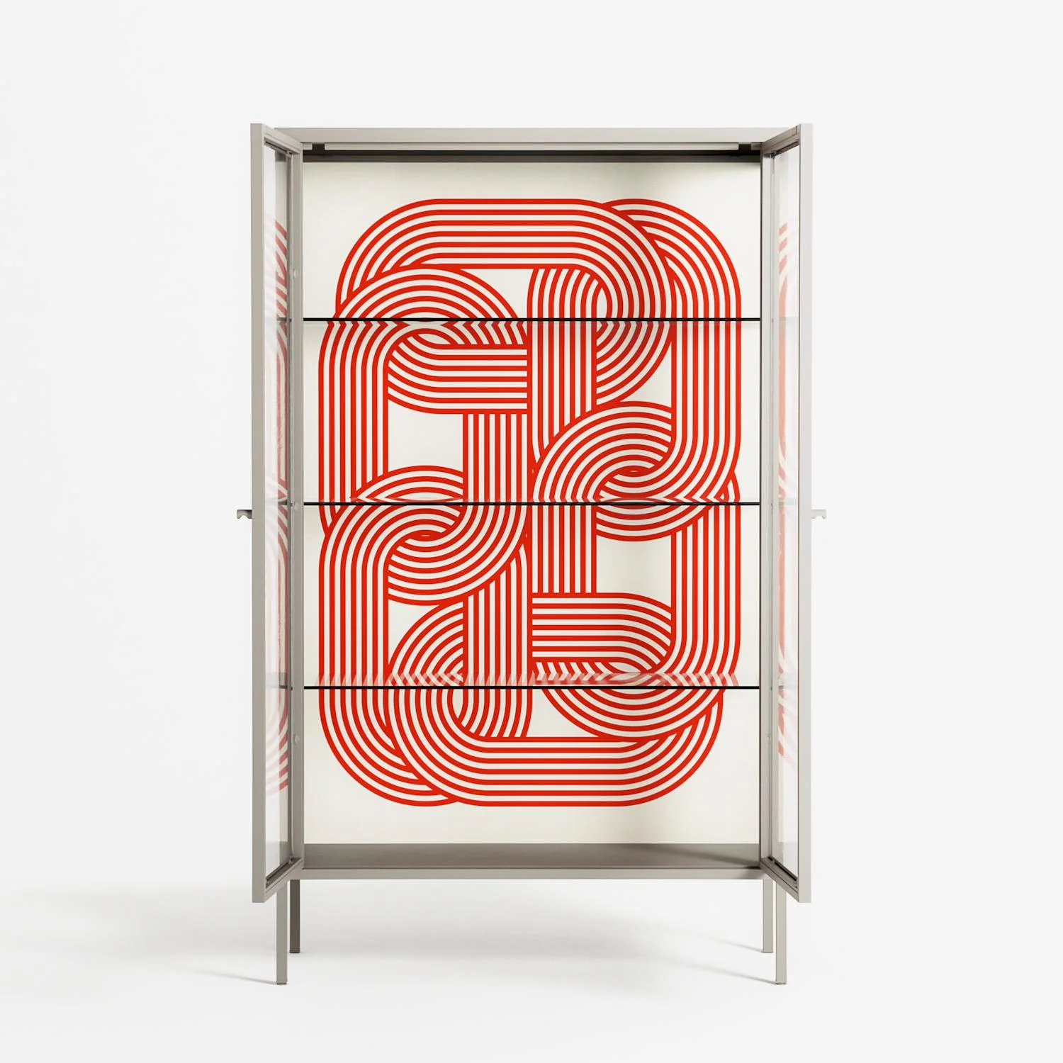 United - Cabinet - Vratislav Pecka - Pebble - Clear glass - Image 3
